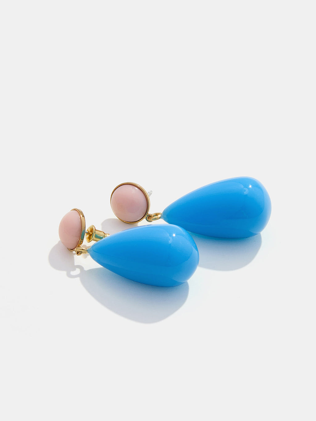 Round Teardrop Dangle Earrings