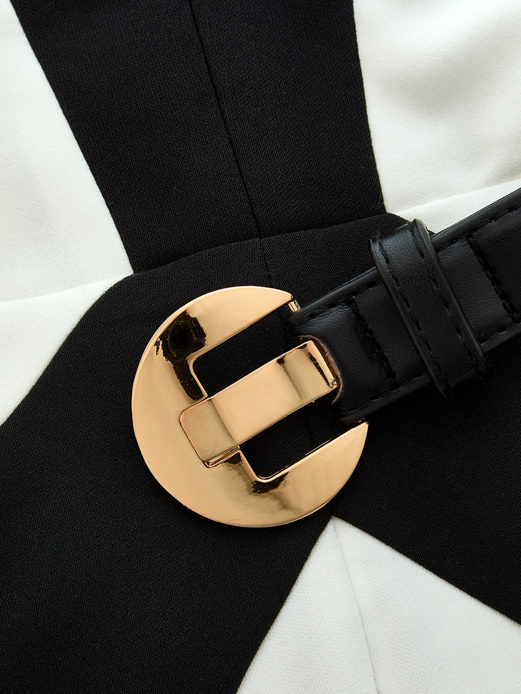 Color Block Strapless Belted Wide Leg Jumpsuit