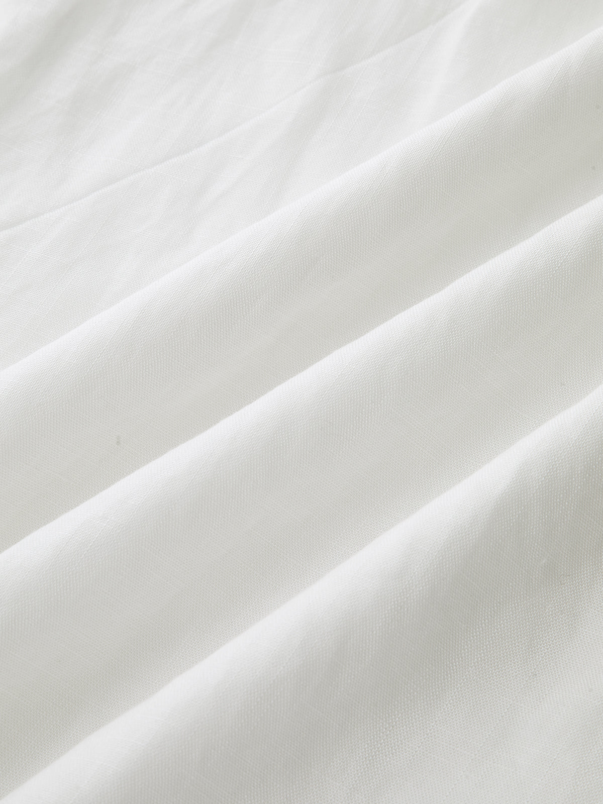Circle Hollow Linen Blend Midi Dress