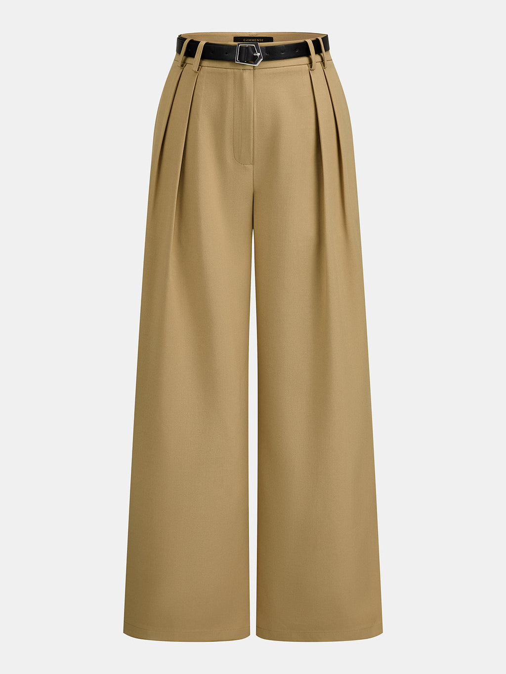 Trench Belted Blouse & Pleated Pants Set