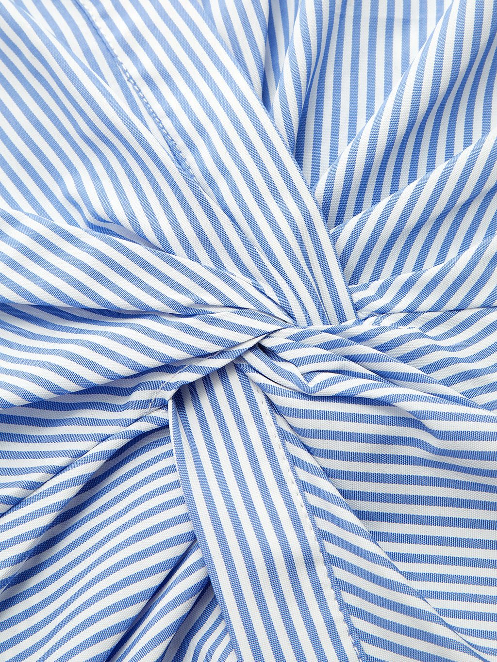 Striped Twisted Waist Long Sleeve Shirt