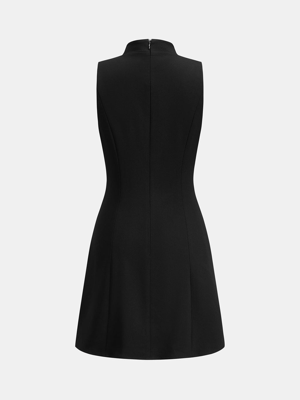 Napoleon Mandarin Collar Fitted Mini Dress