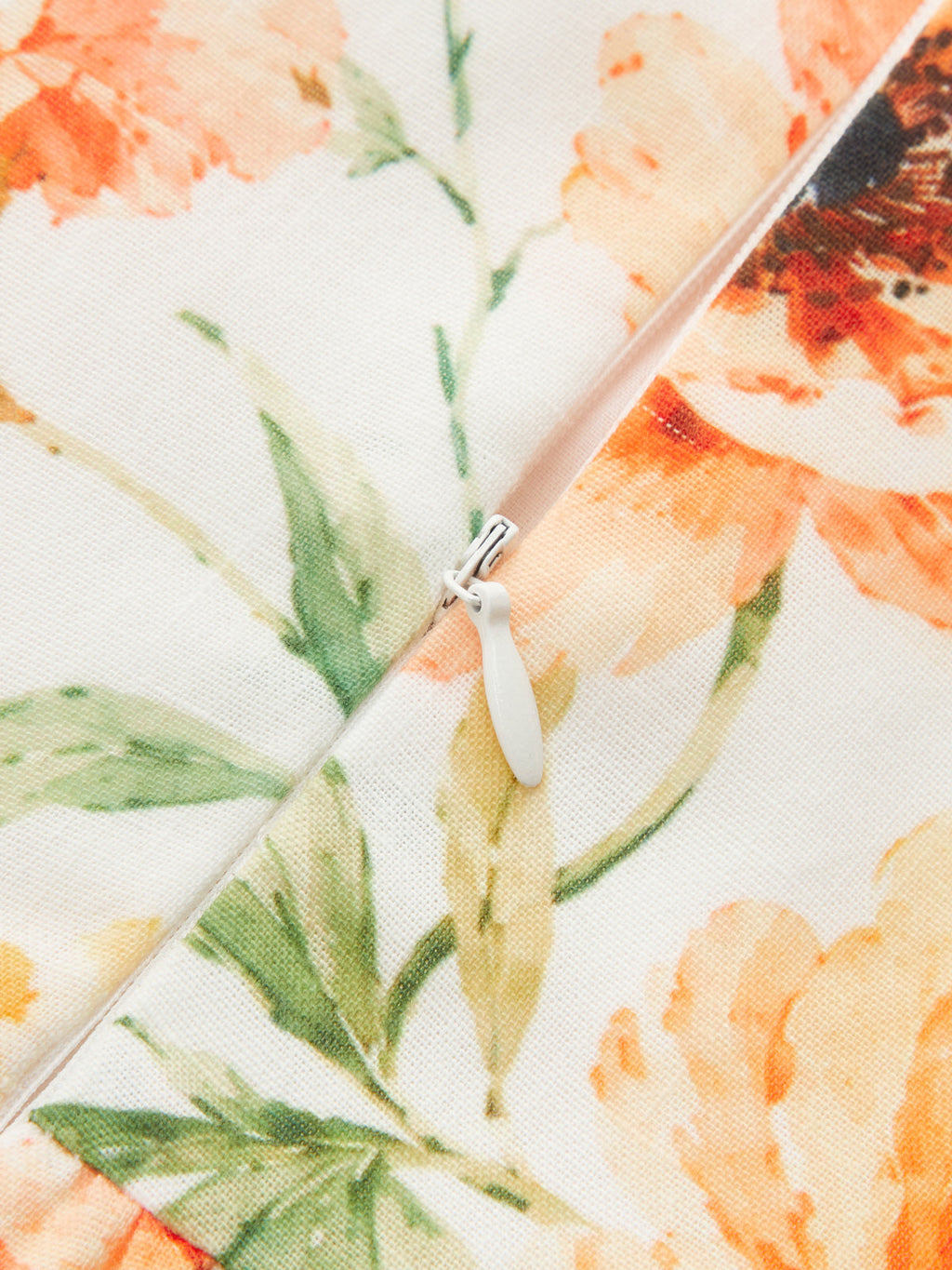 Ruffle Bust Floral Print Cami Midi Dress