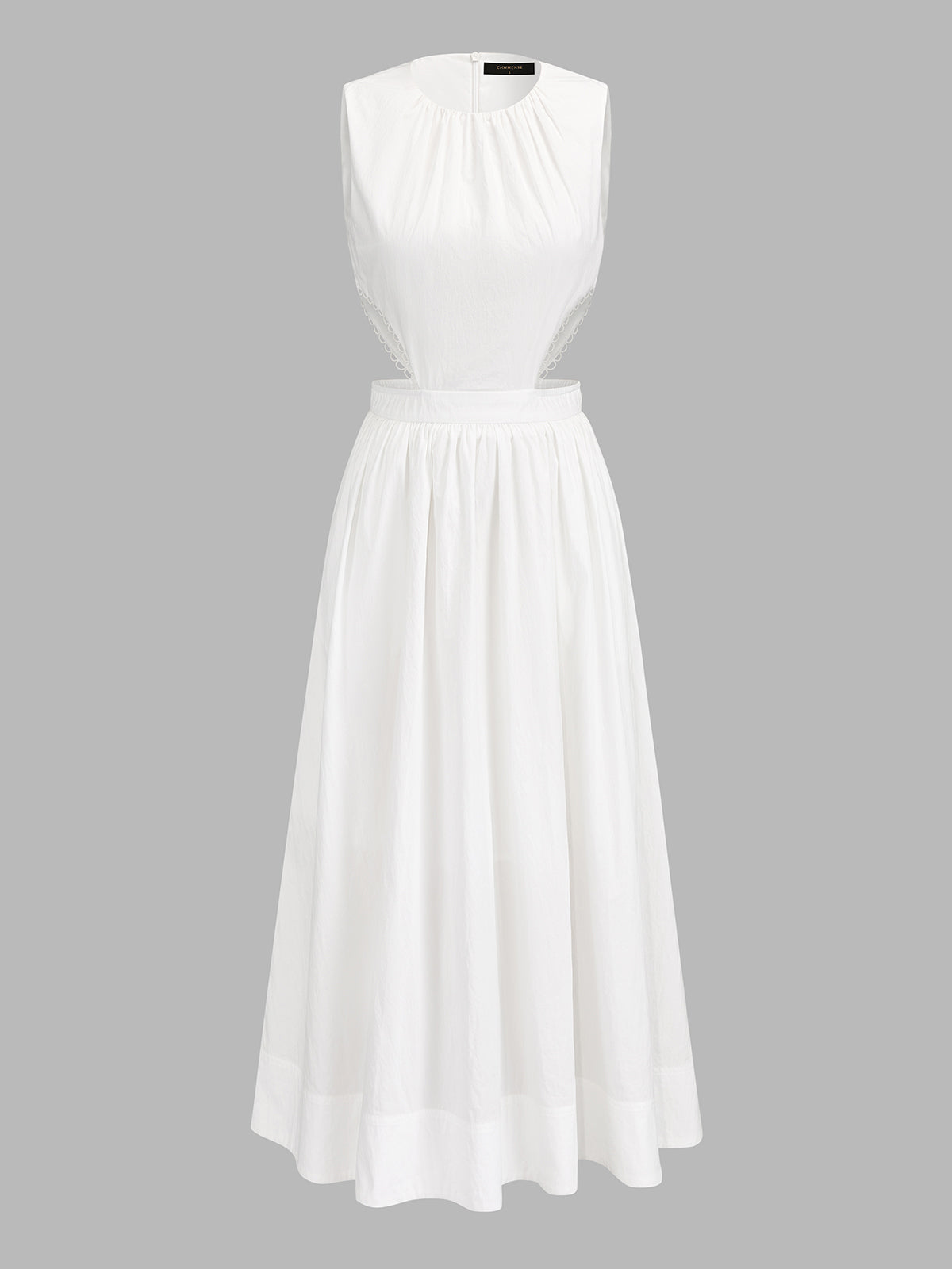 Sleeveless Cutout Waist Maxi Dress
