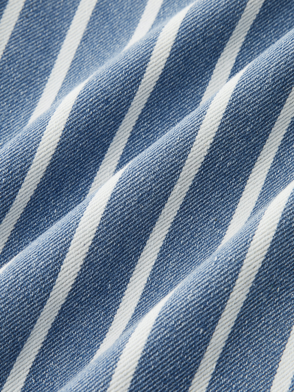 Striped Straight-Leg Denim Pants