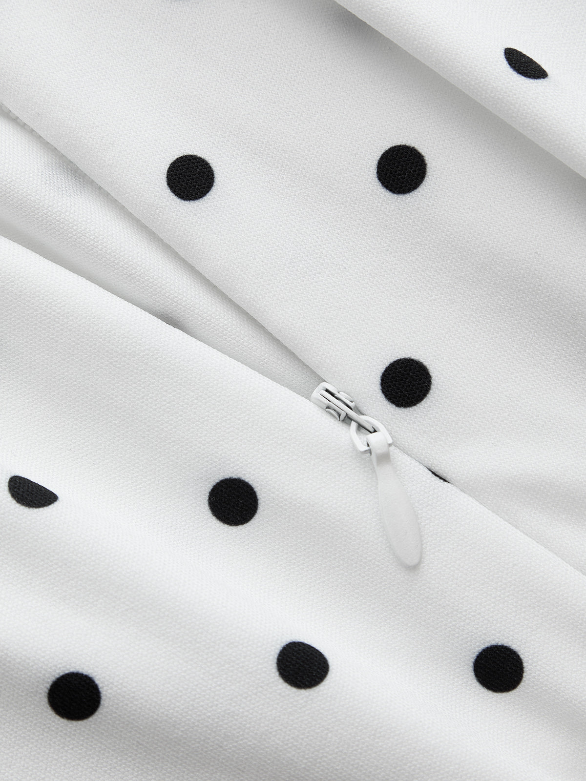 Cap Sleeve Polka Dot Fit Flare Maxi Dress