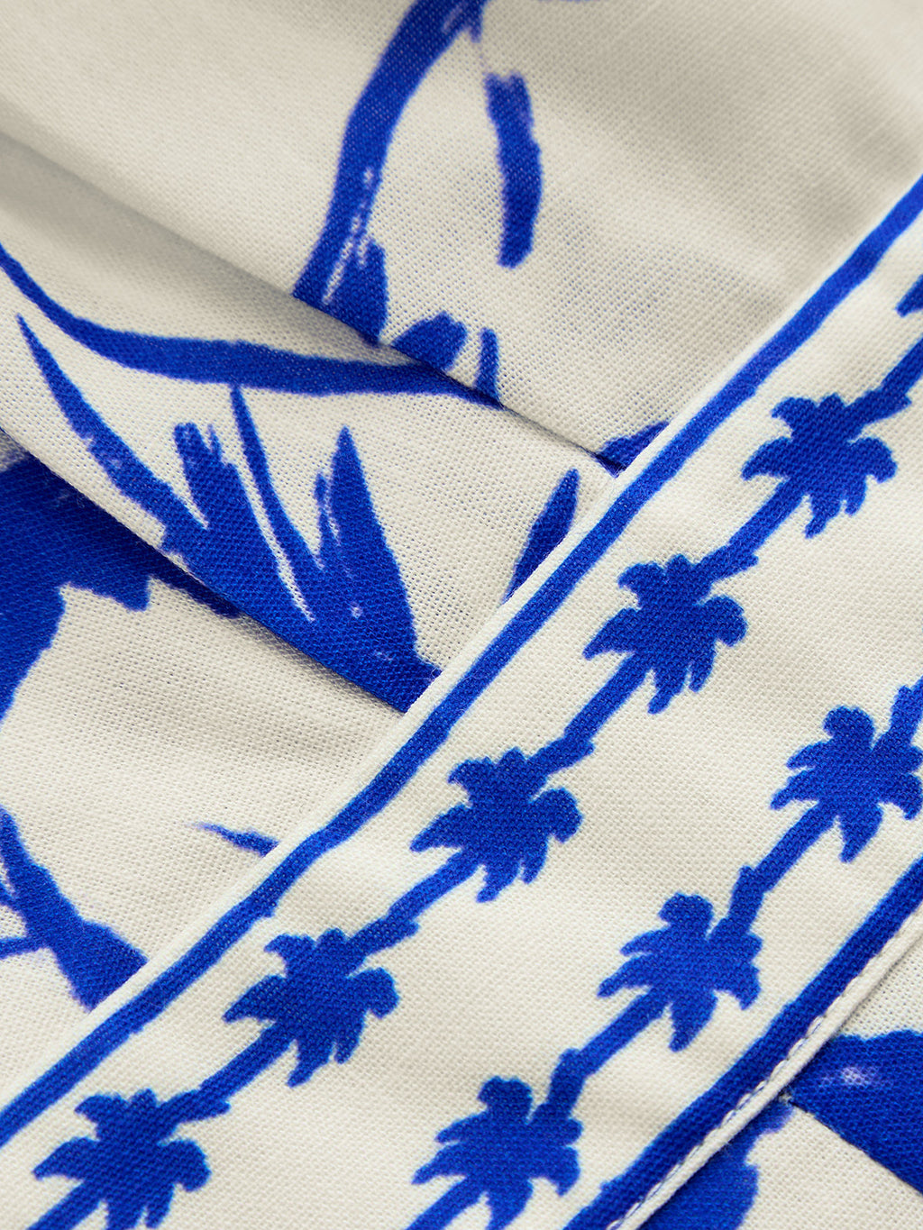 Botanical Print Halter Wrap Dress