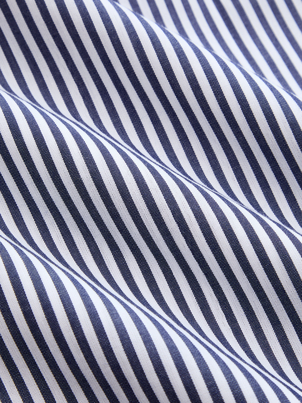 Striped Bow Balloon Sleeve Cotton Shirt