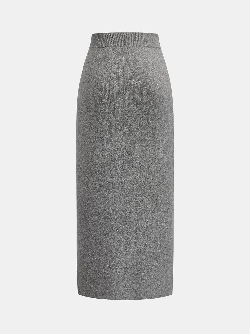 Metal Button Knit Two Piece Skirt Set