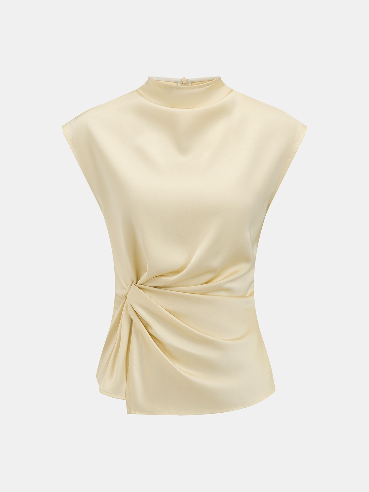 Satin Twisted Top & Wide Leg Pants Set