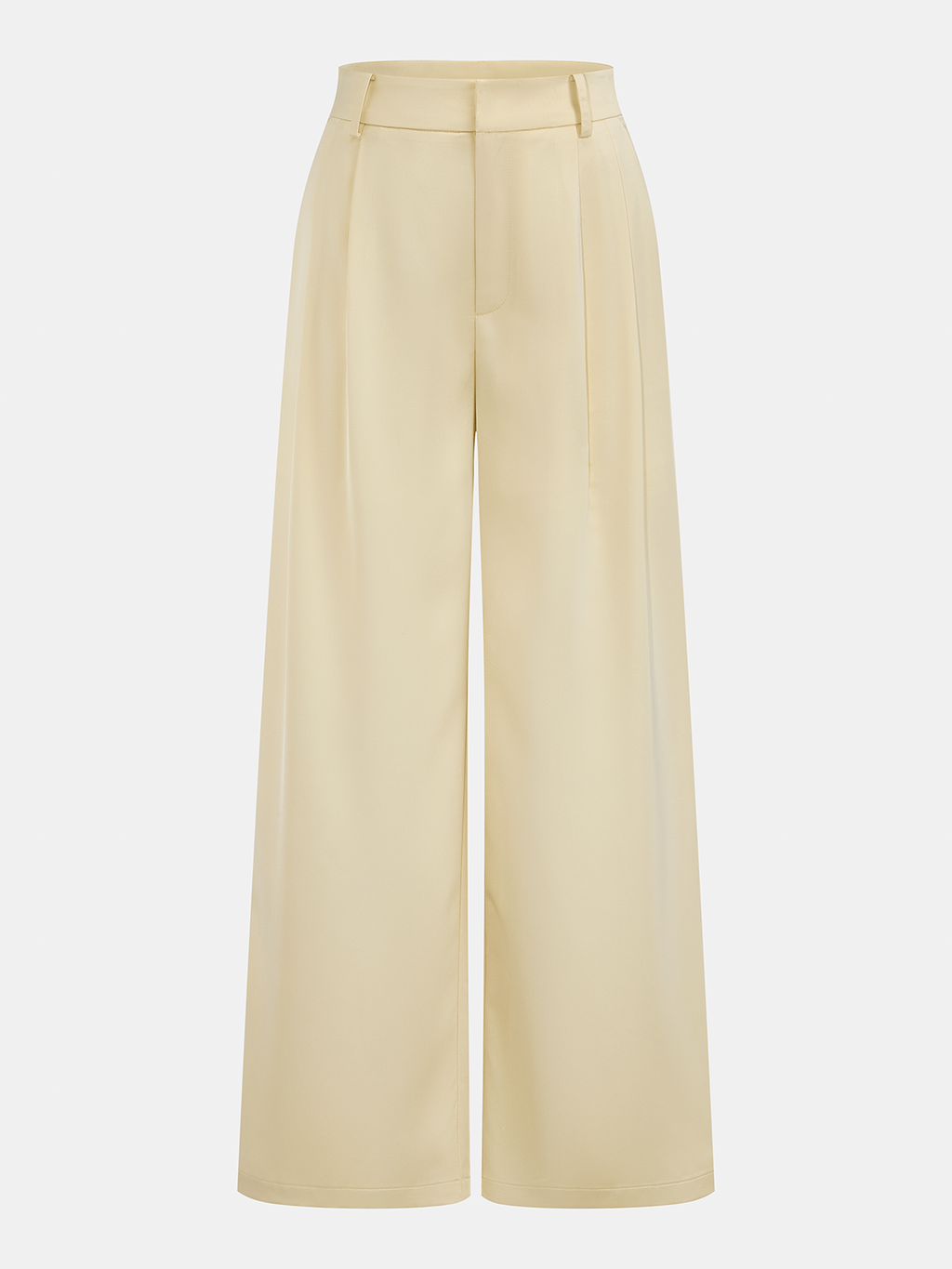 Satin Twisted Top & Wide Leg Pants Set