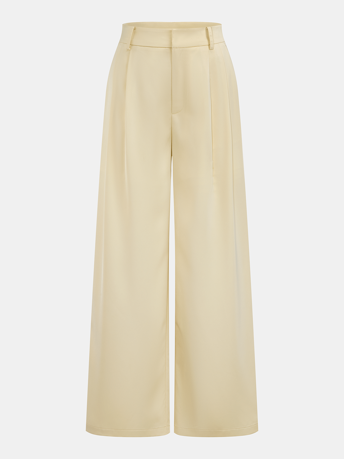 Satin Twisted Top & Wide Leg Pants Set