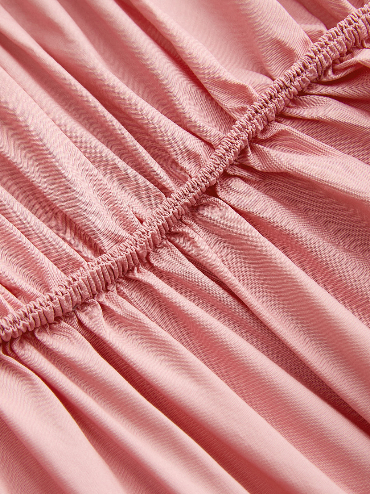 Cotton Shirred Cami Maxi Dress