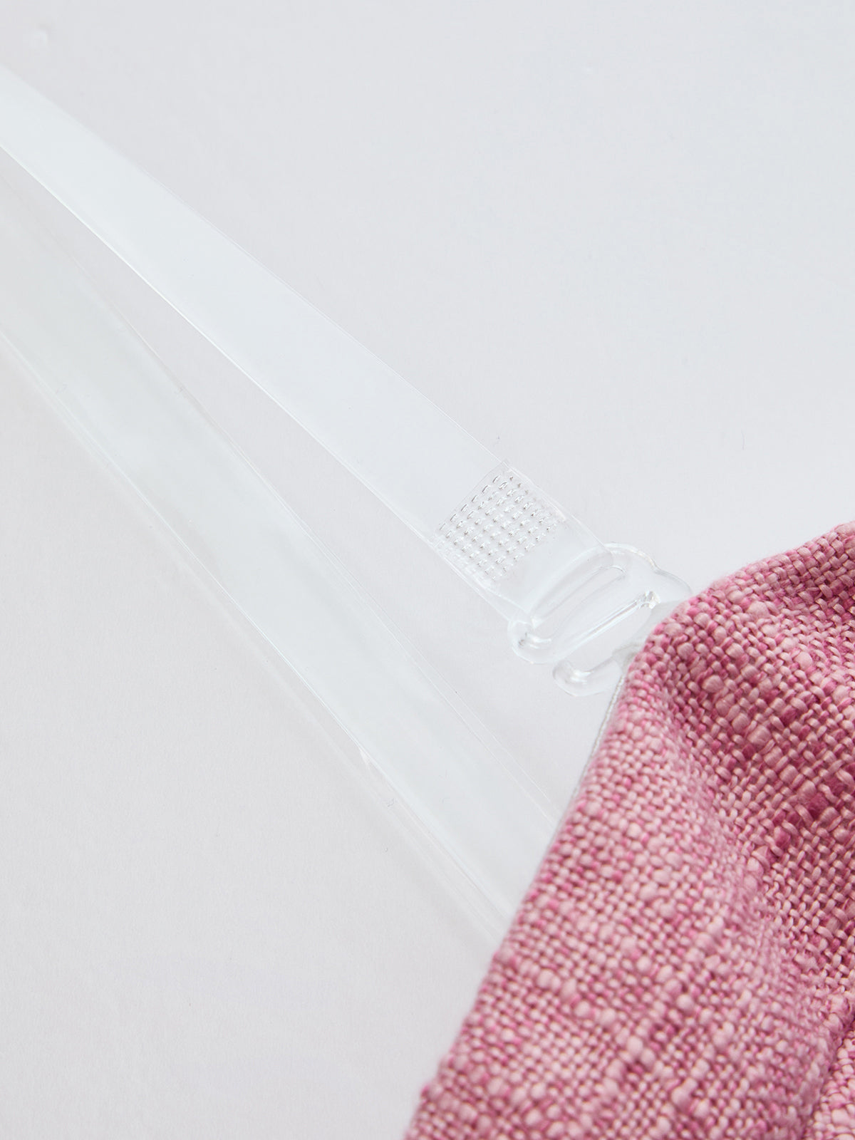 Textured Strapless Top with Detachable Clear Straps