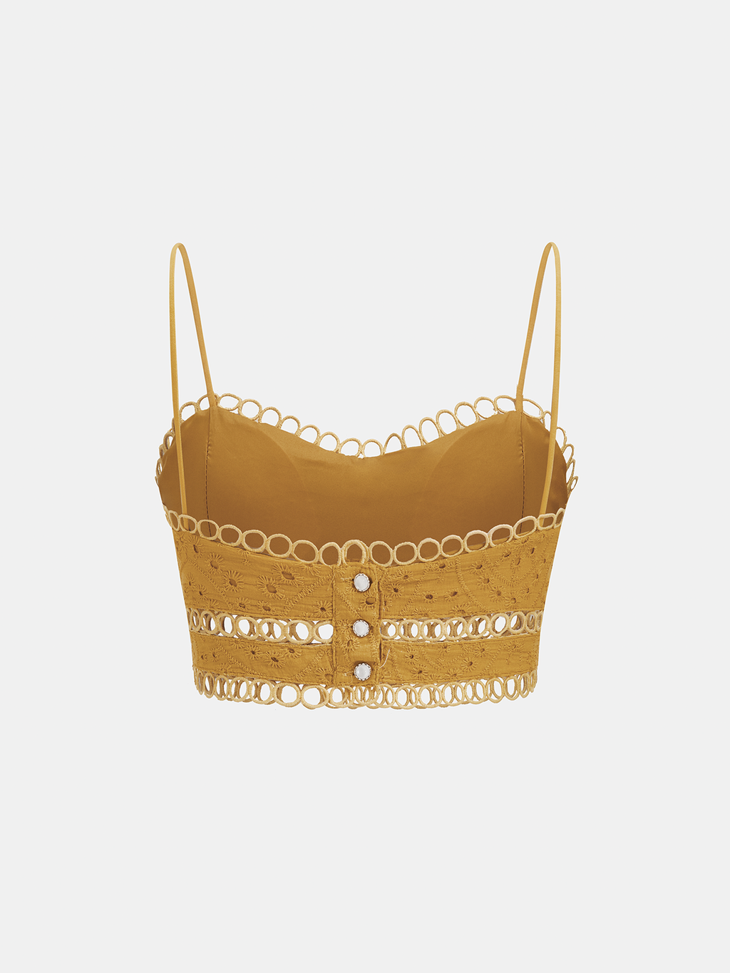 Eyelet Embroidered Cami Top & Skirt Set