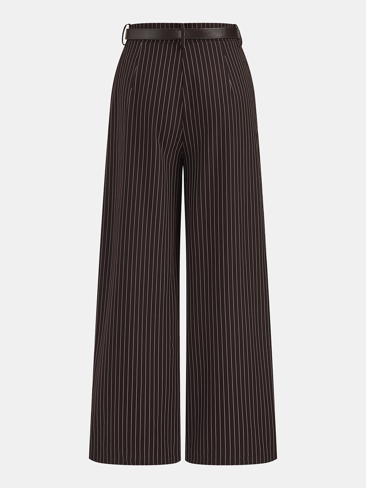 Ruched Sleeveless Top & Striped Pants Set