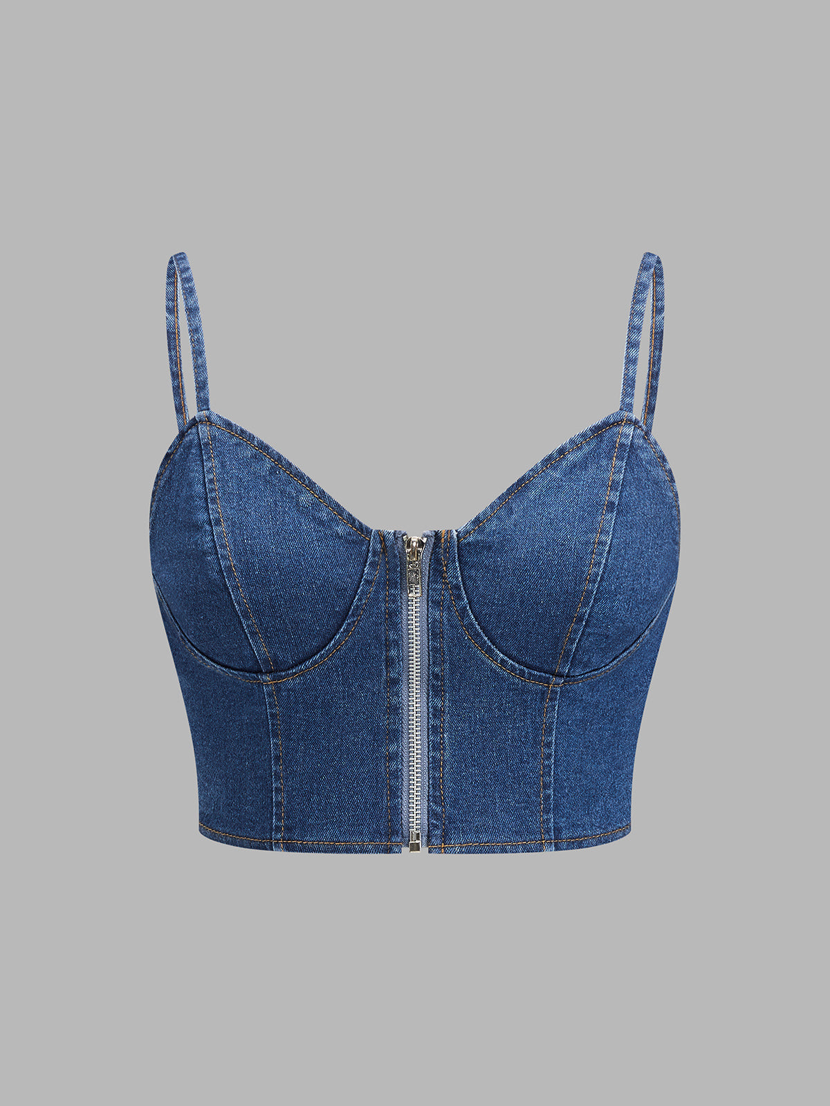 Denim Corset Pleated Maxi Two Piece Set