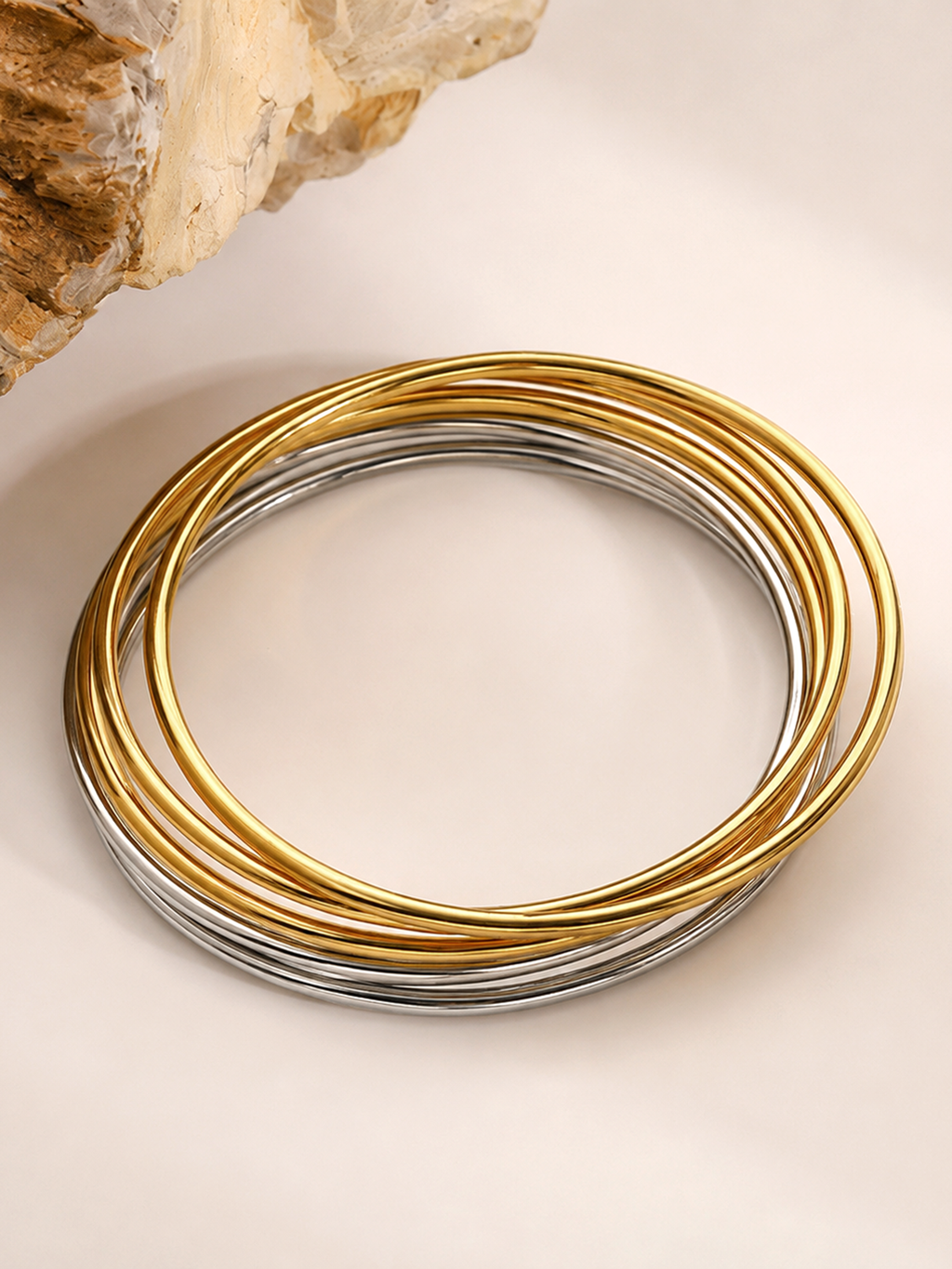 Minimalist Stacked Bangle