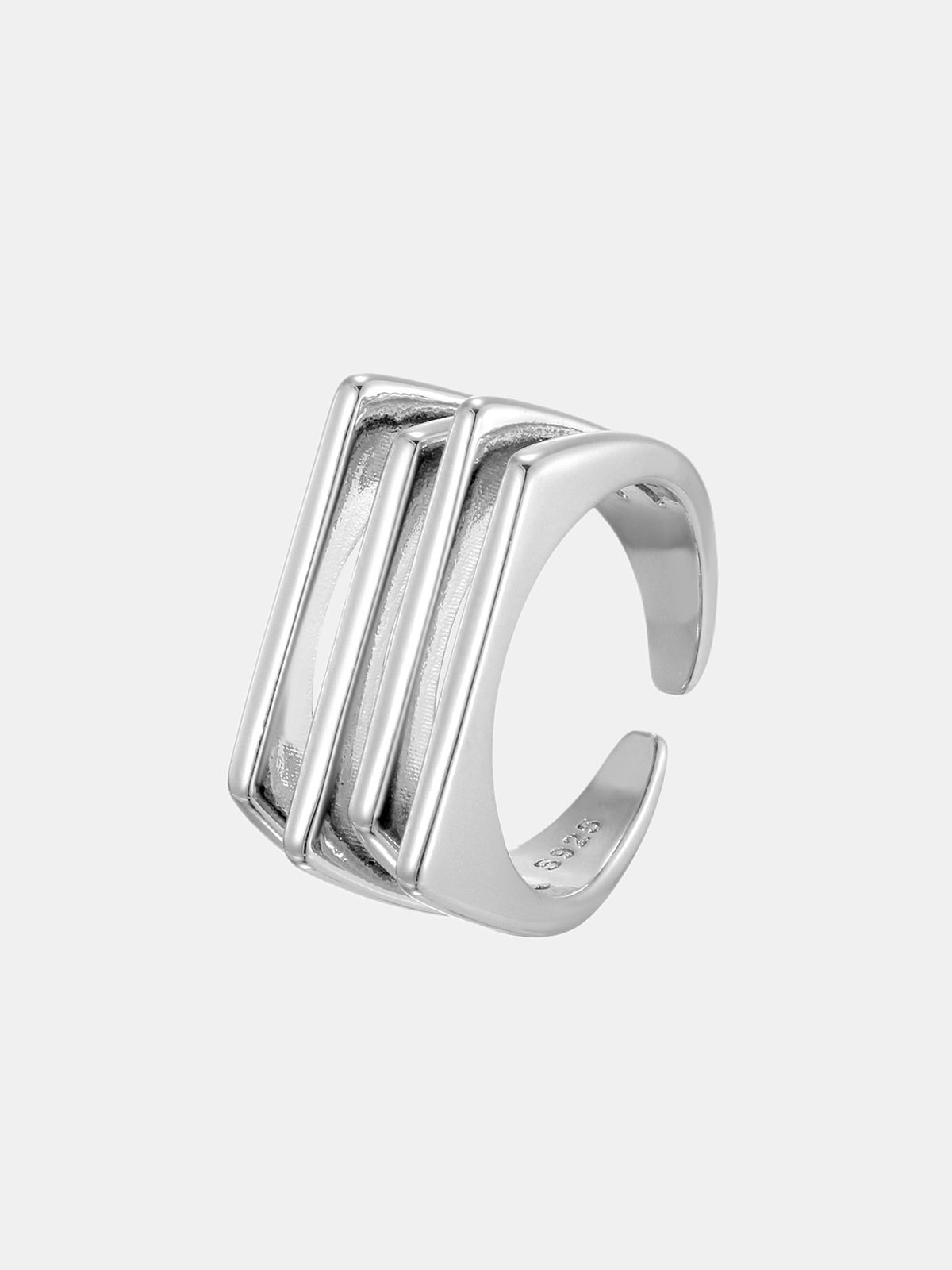 Geometric Multi Bar Statement Ring