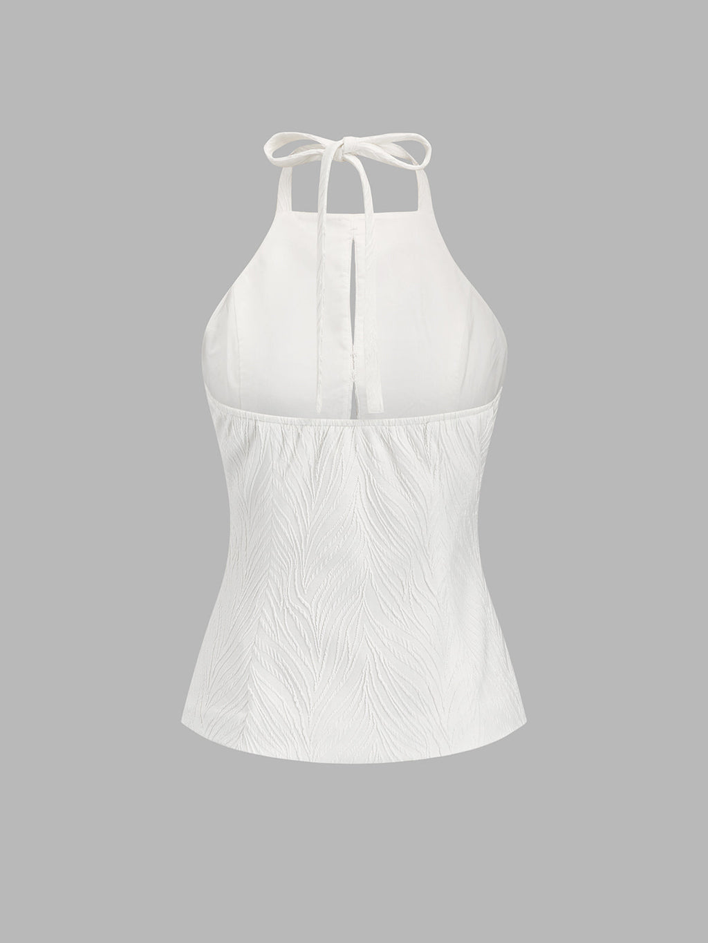 Textured Halter Cutout Top & Mini Skirt Set