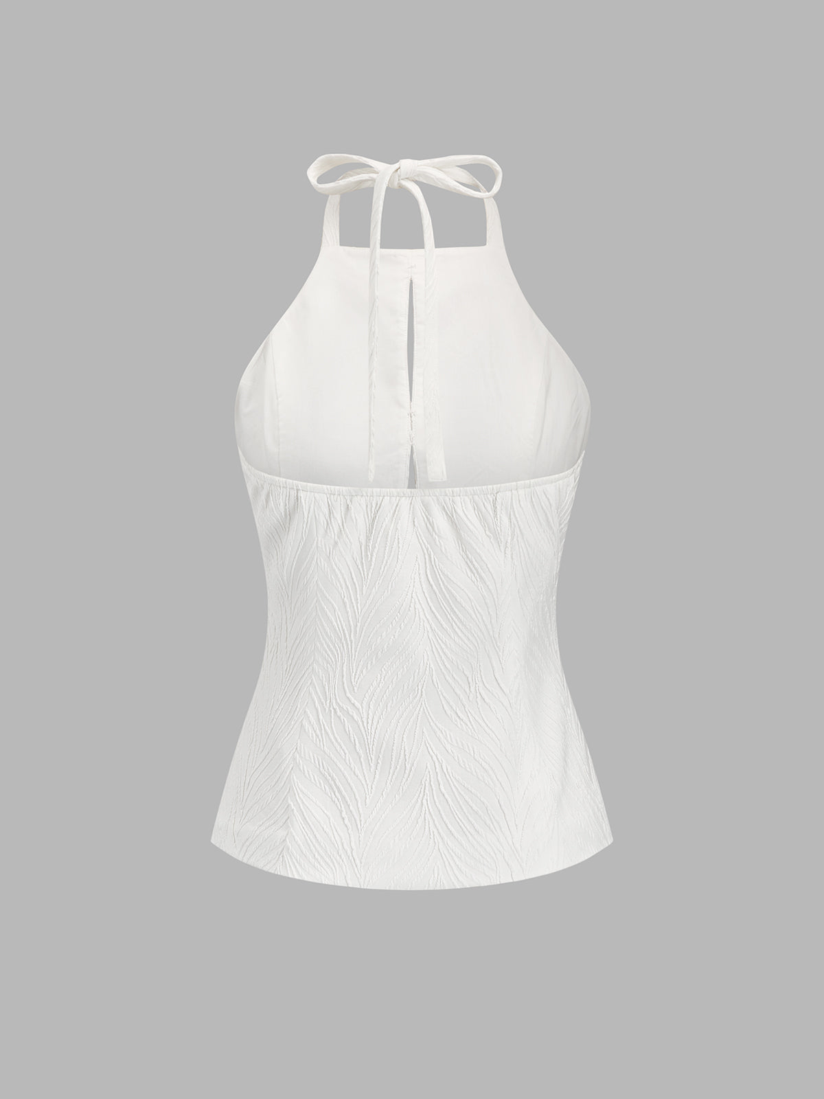 Textured Halter Cutout Top & Mini Skirt Set
