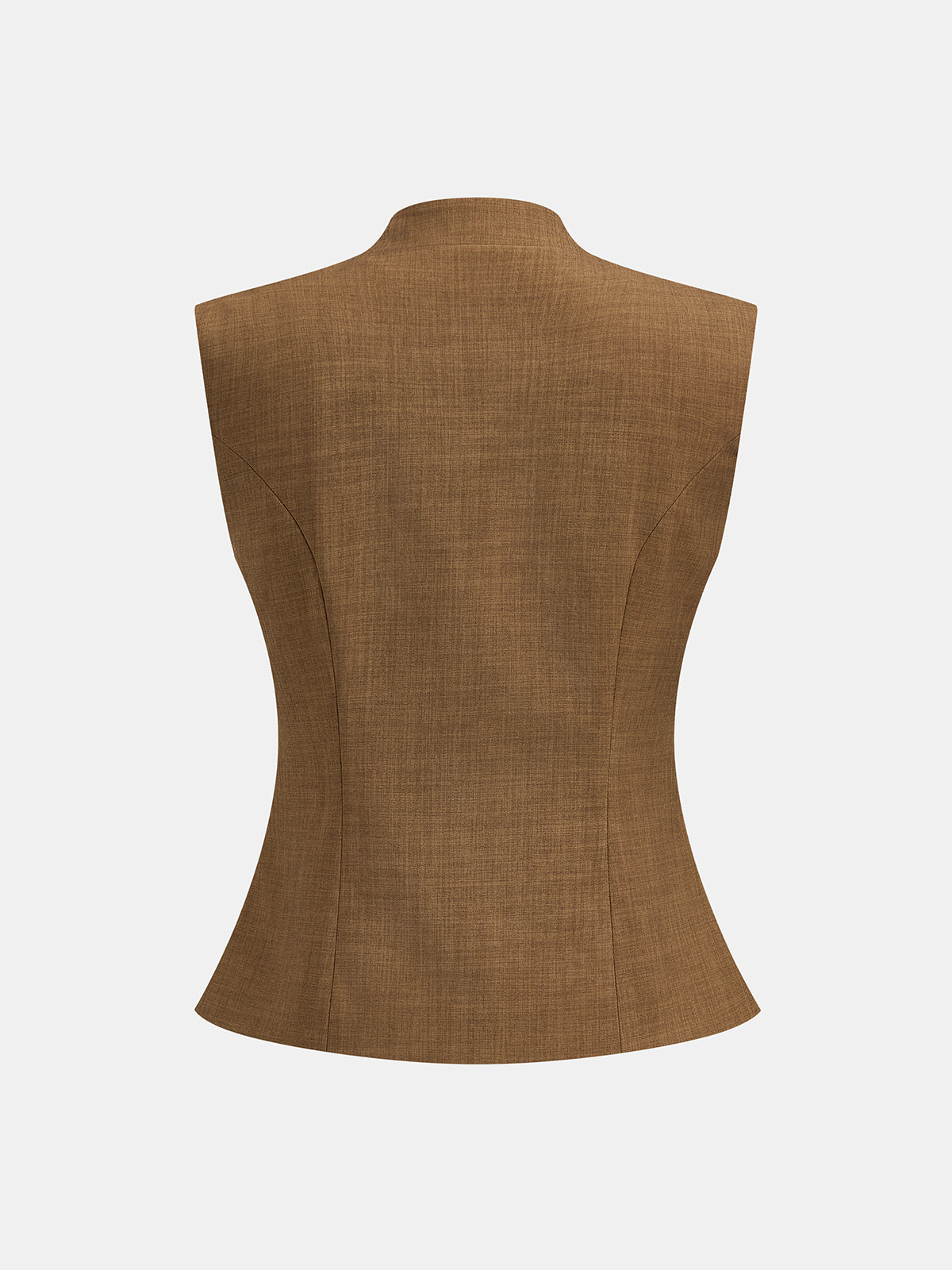 Structured Stand Collar Vest & Pants Set