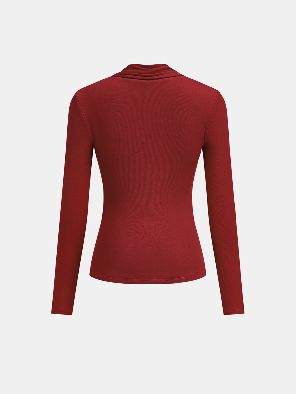 Square Neck Slim Fit Long Sleeve Top