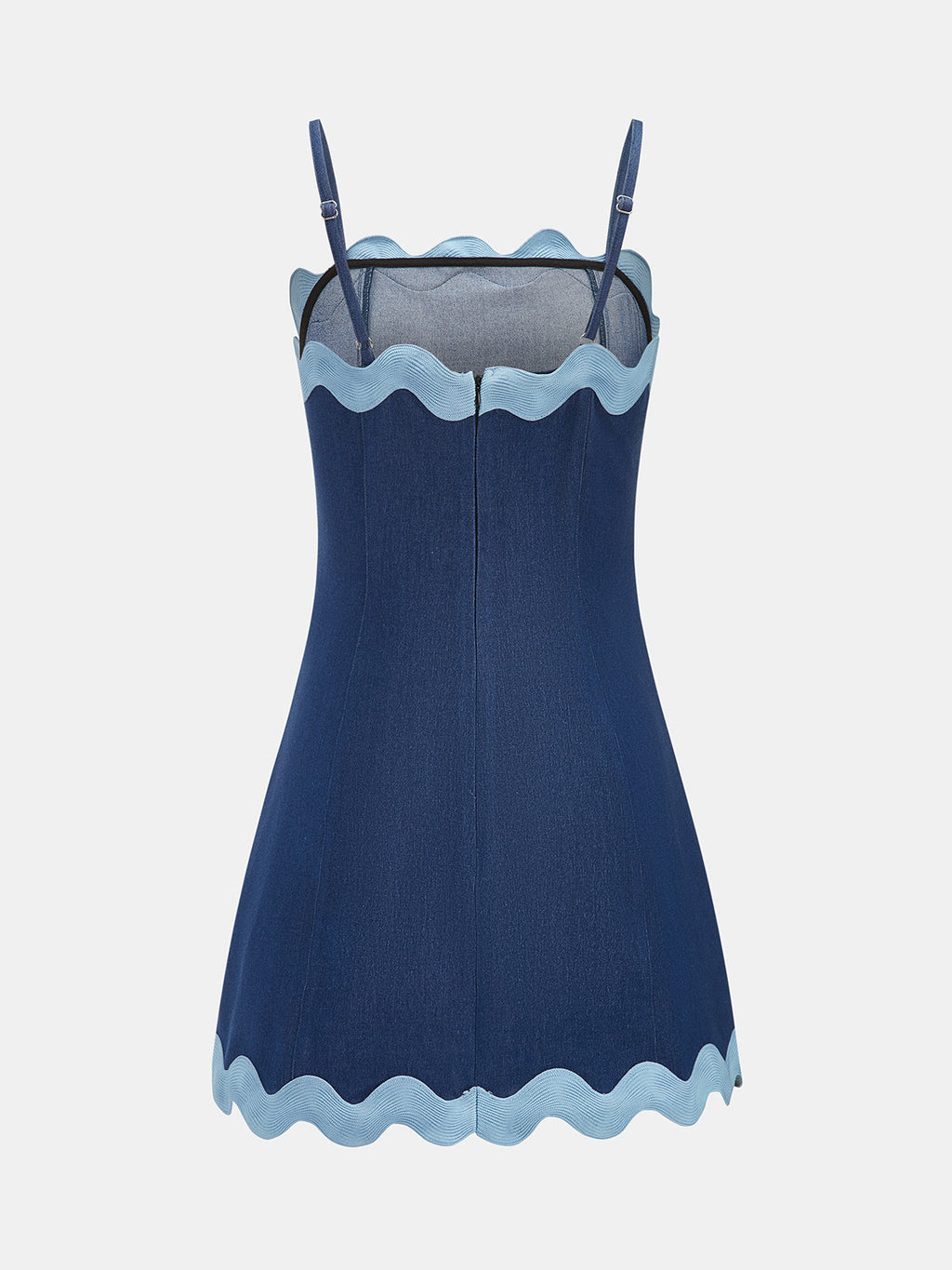 Scalloped Edge Cami Mini Dress