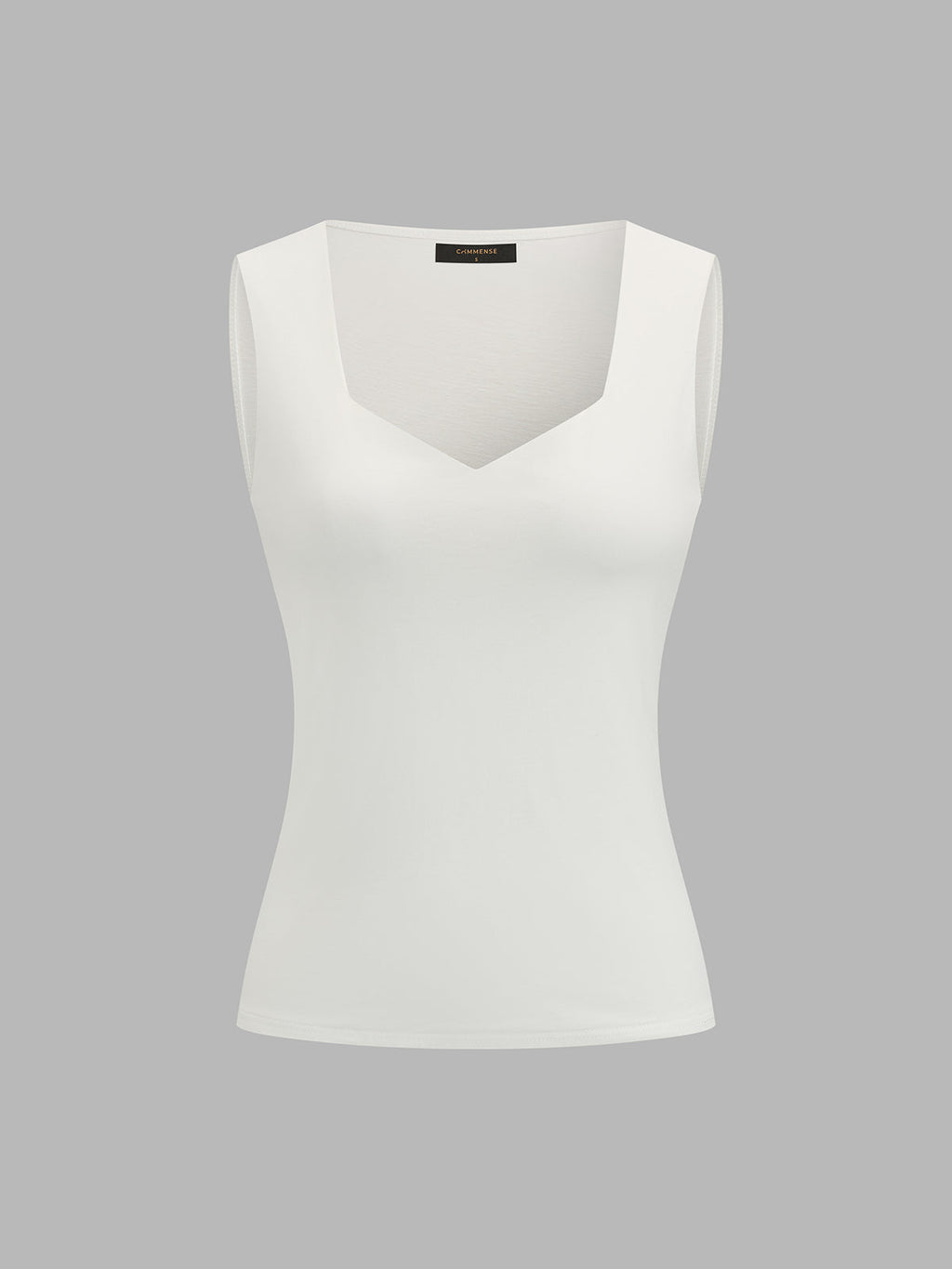Sweetheart Neck Fitted Tank Top