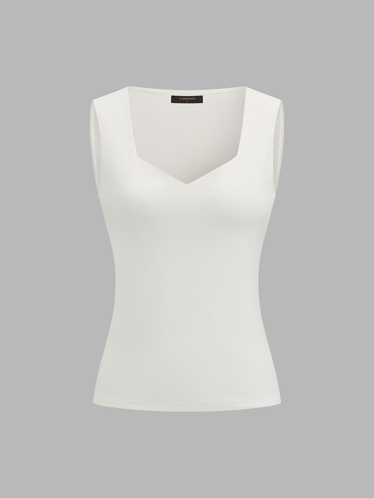 Sweetheart Neck Fitted Tank Top