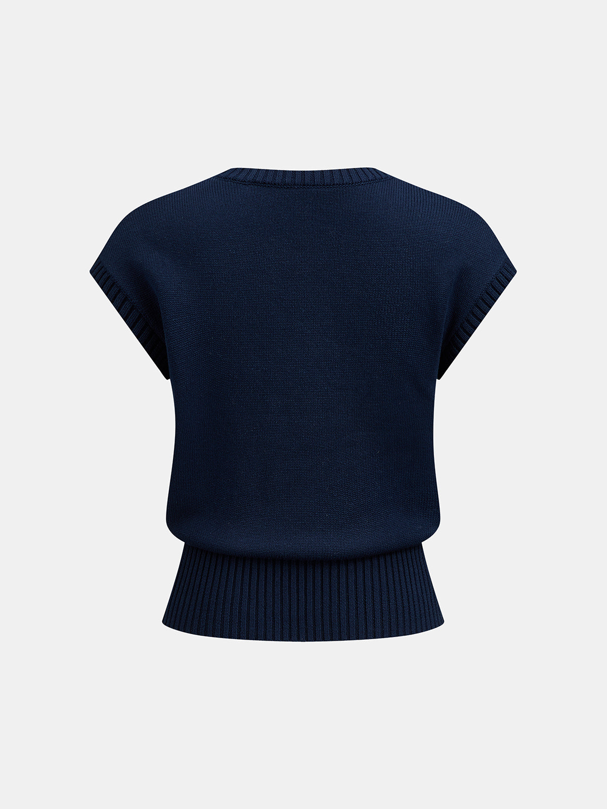 Celestial Embroidery Sleeveless Knit Vest