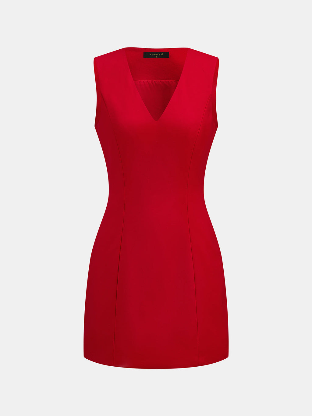 Snug V-Neck Sleeveless Short Dress