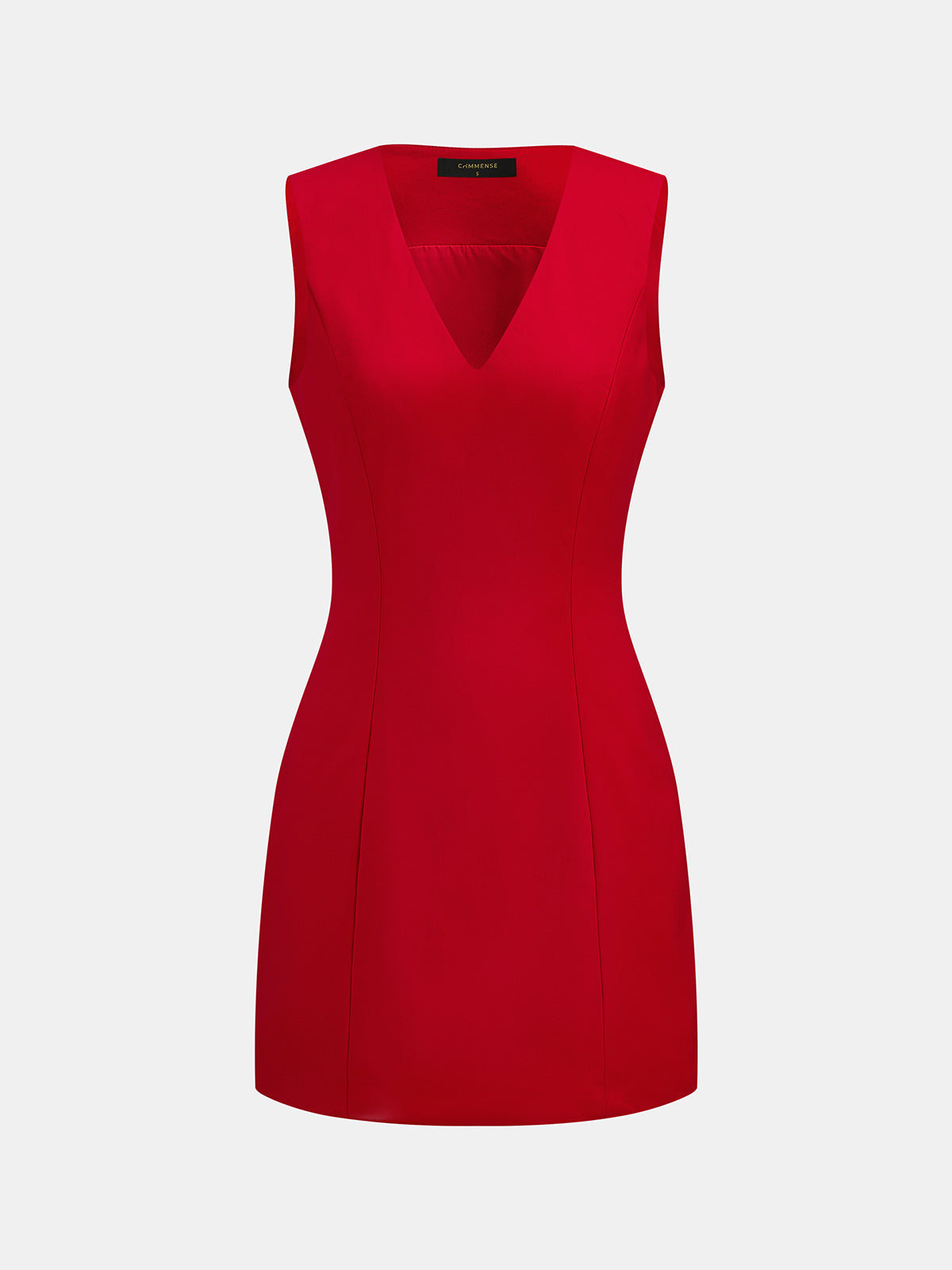 Snug V-Neck Sleeveless Short Dress