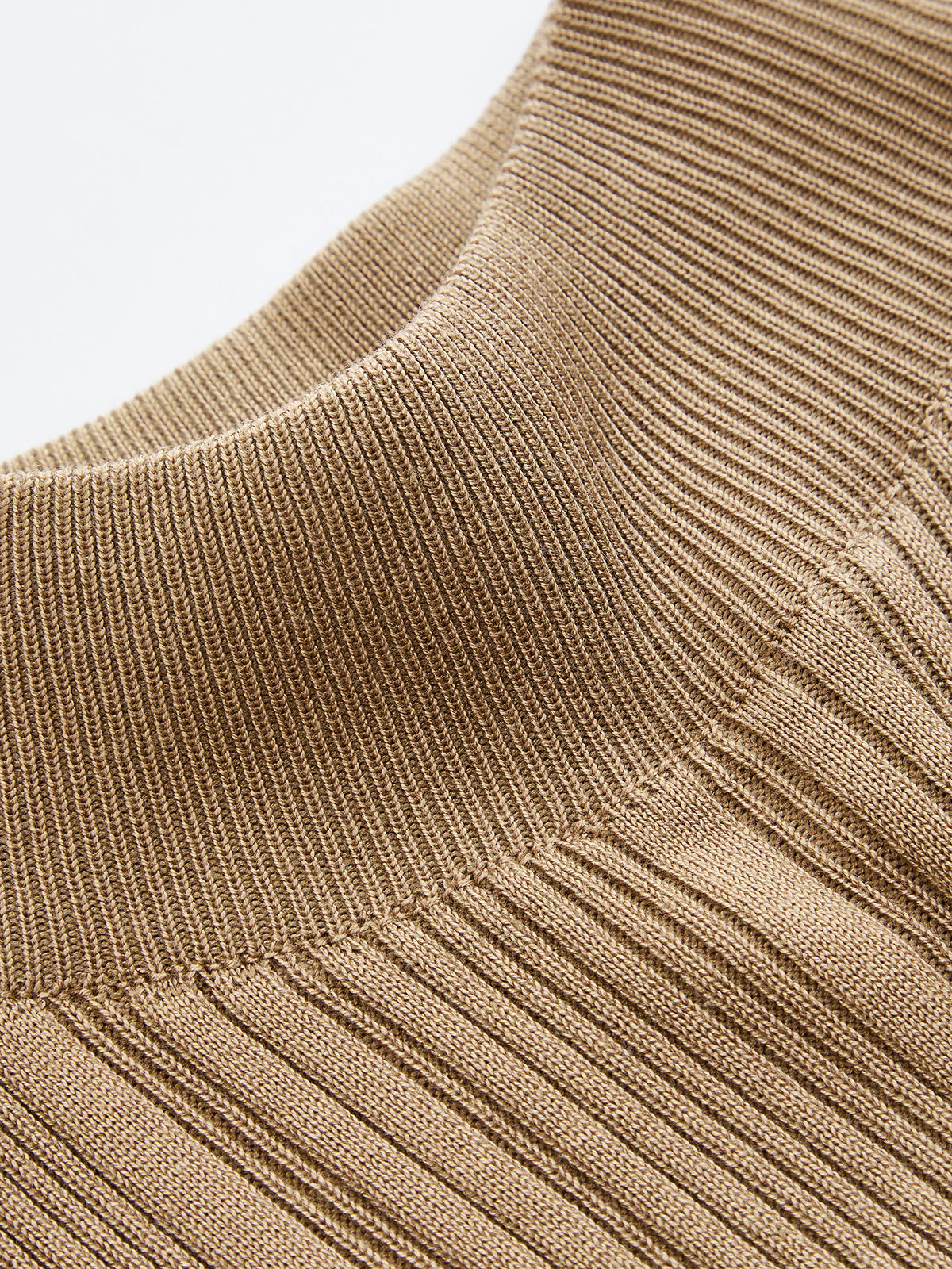 Turtleneck Bodycon Rib Knit Maxi Dress