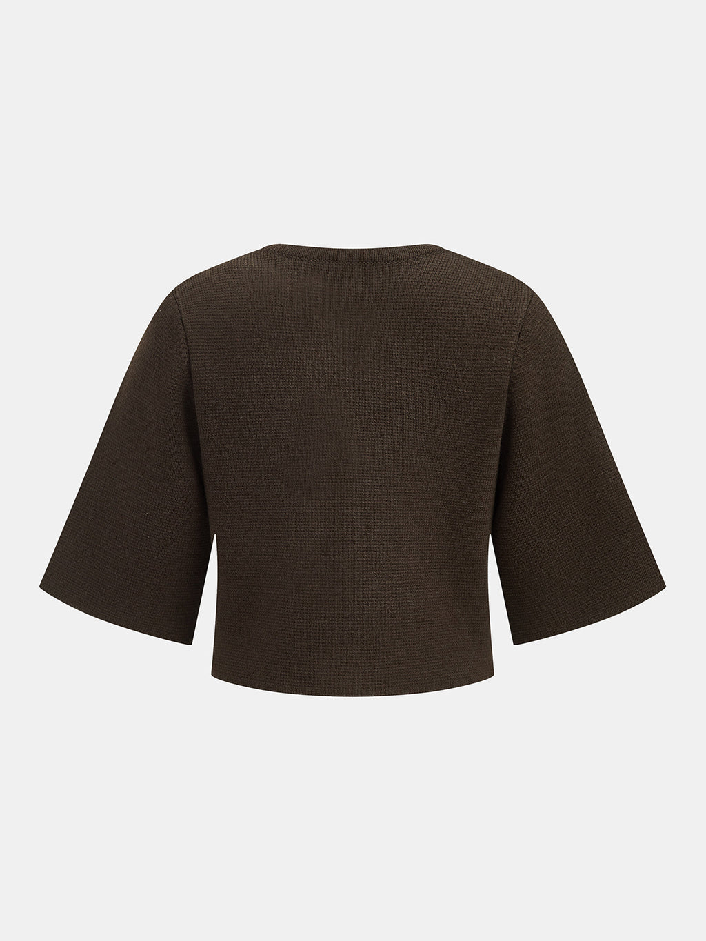 Half Sleeve Button Front Cropped Cardigan