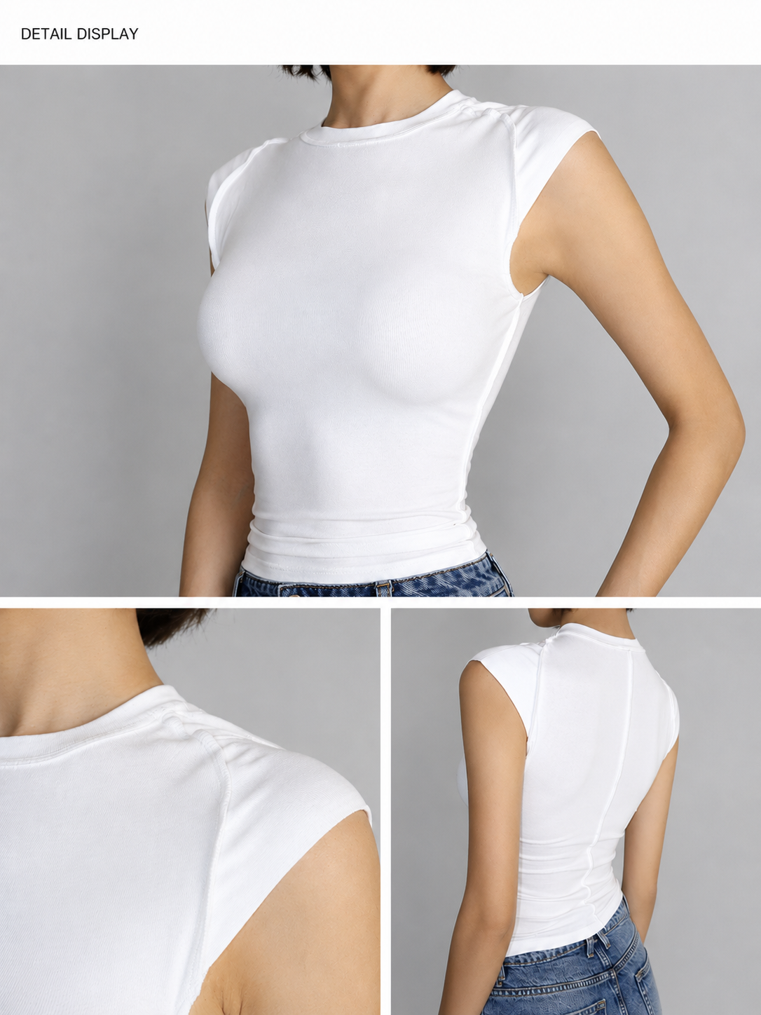 Cap Sleeve Fitted Tee