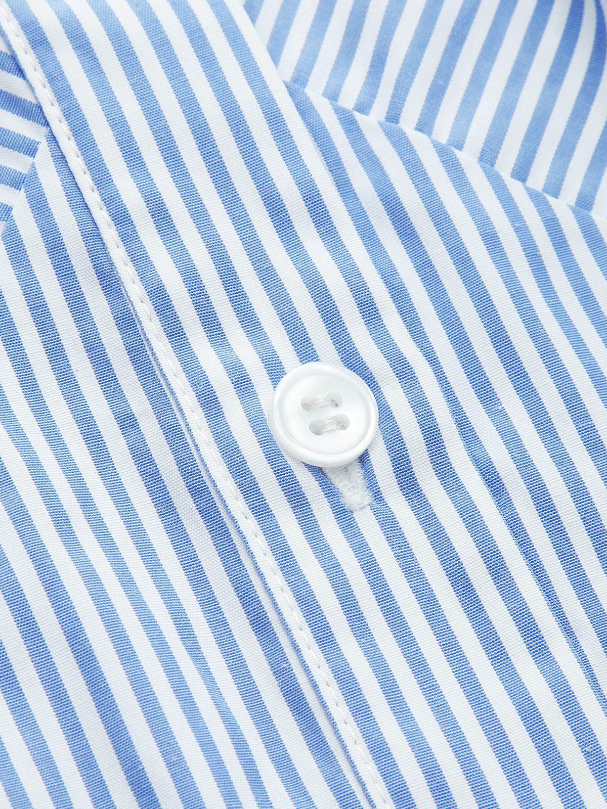 Striped Collared Sleeveless Fitted Shirt