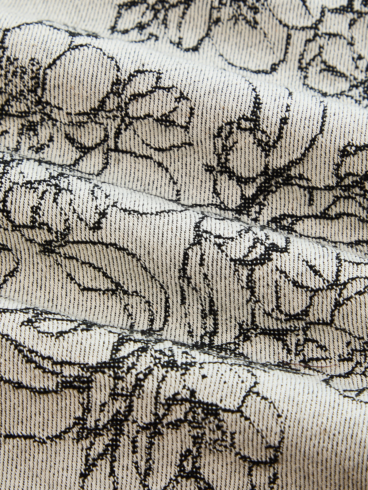 Faux Leather Panel Floral Slit Pencil Skirt