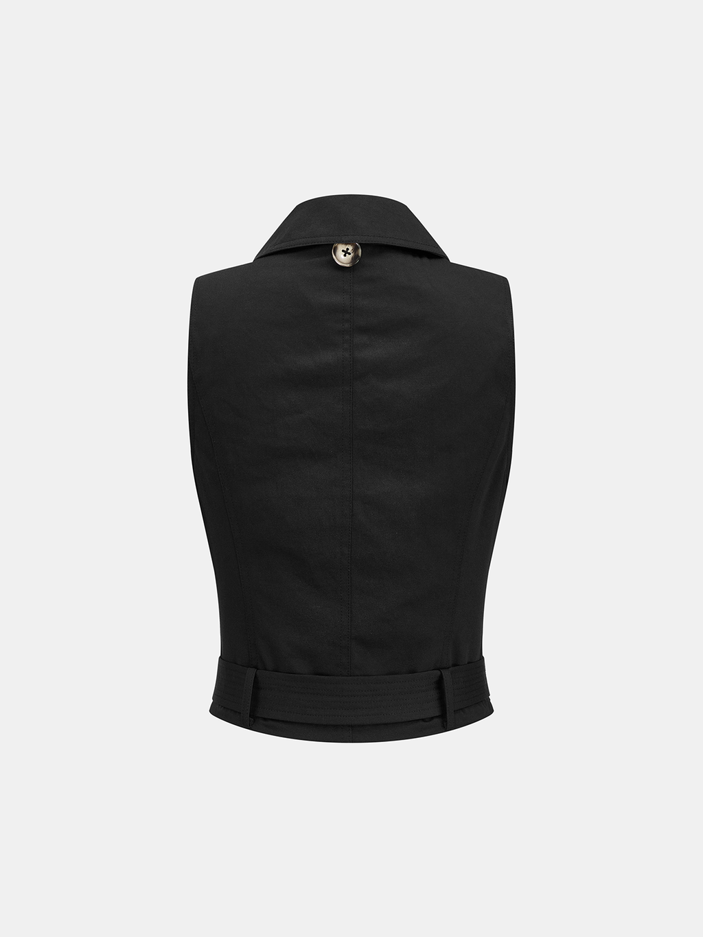 Detachable Cape Double Breasted Belted Trench Coat
