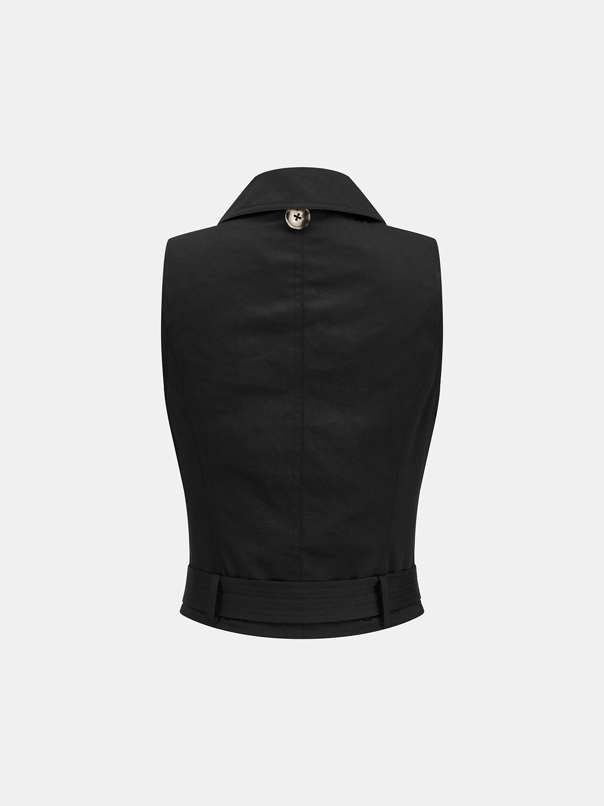 Detachable Cape Double Breasted Belted Trench Coat