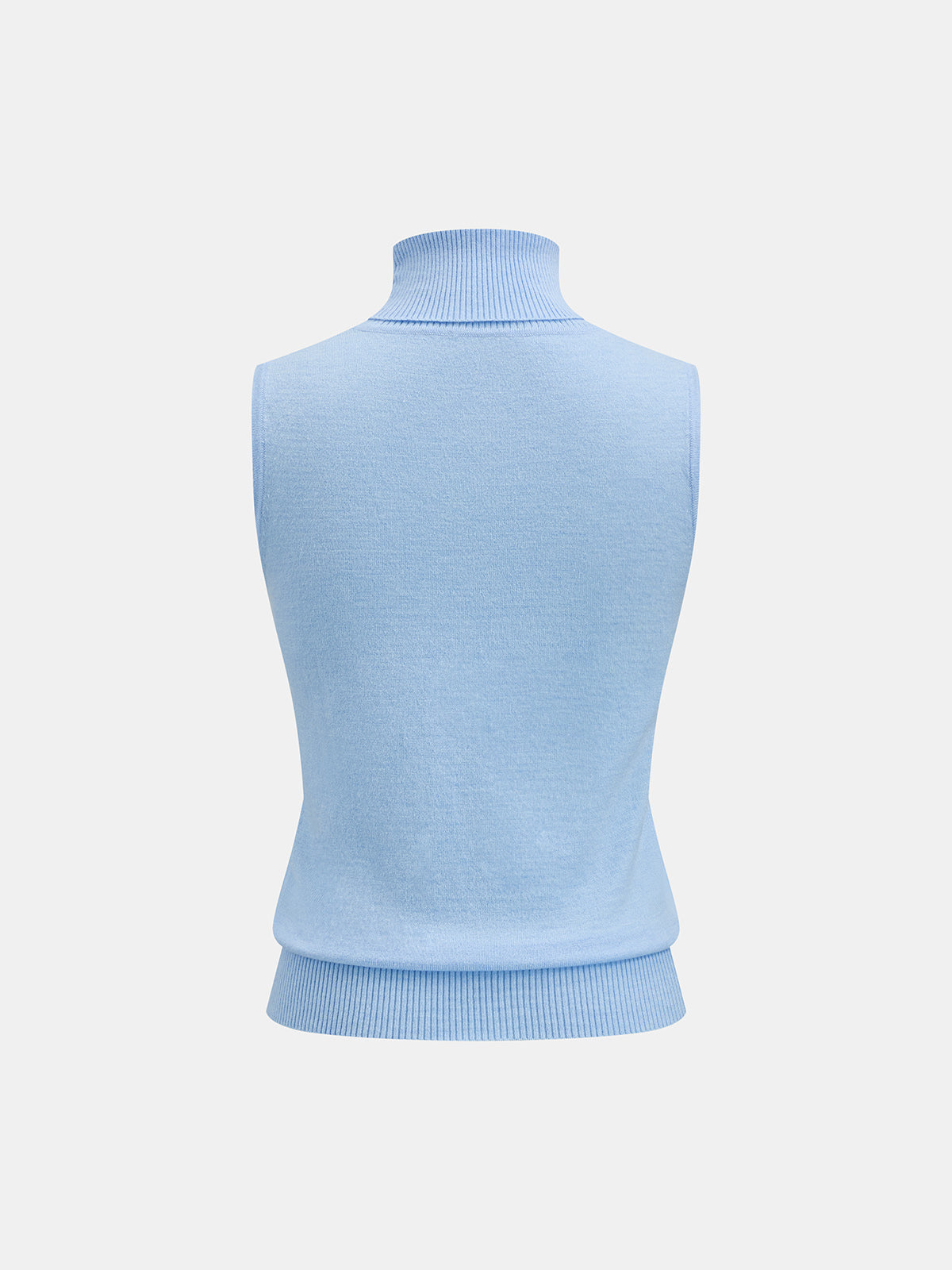 Turtleneck Sleeveless Knit Top
