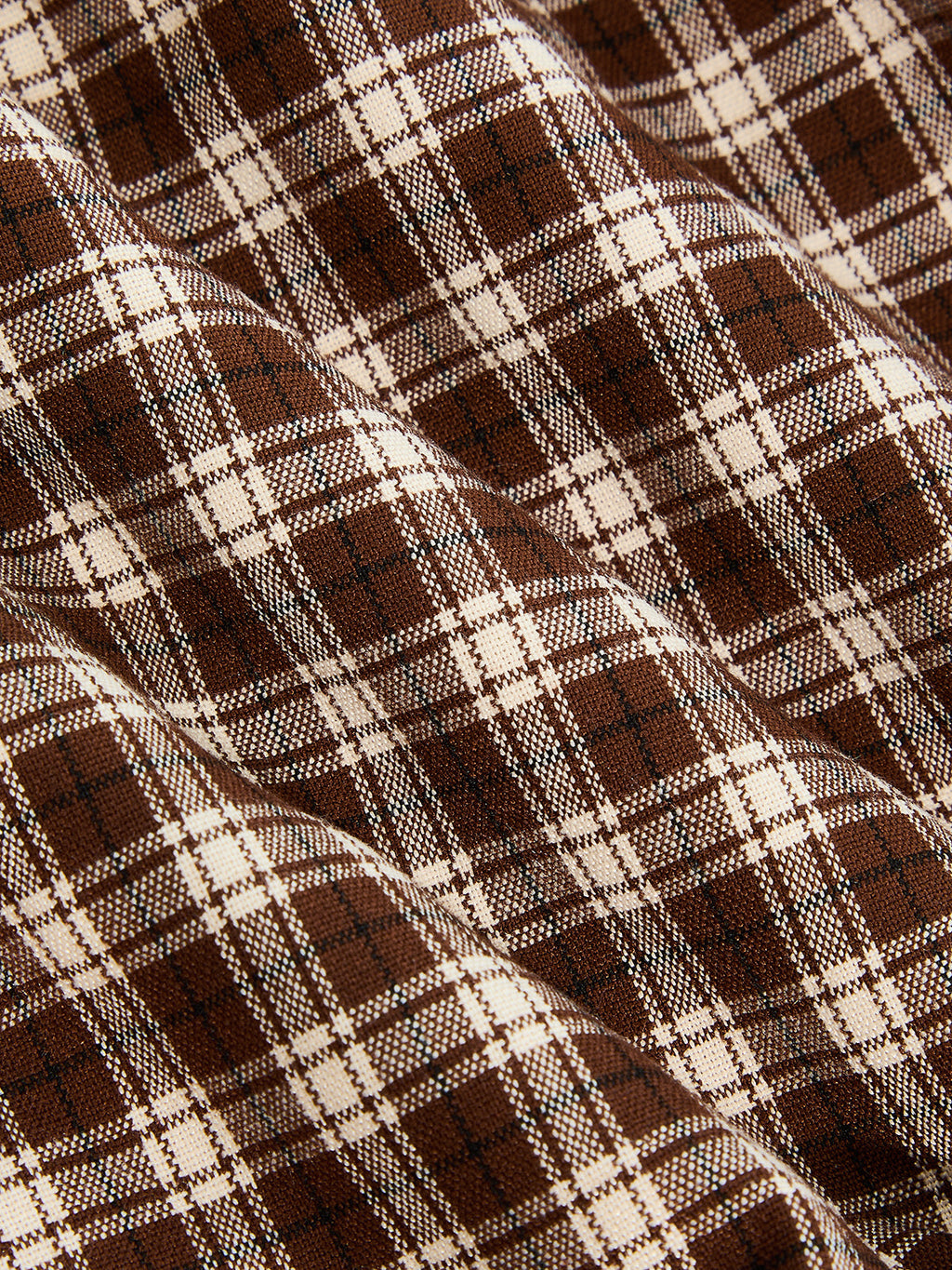 Plaid Cropped Long Sleeve Button Down Shirt