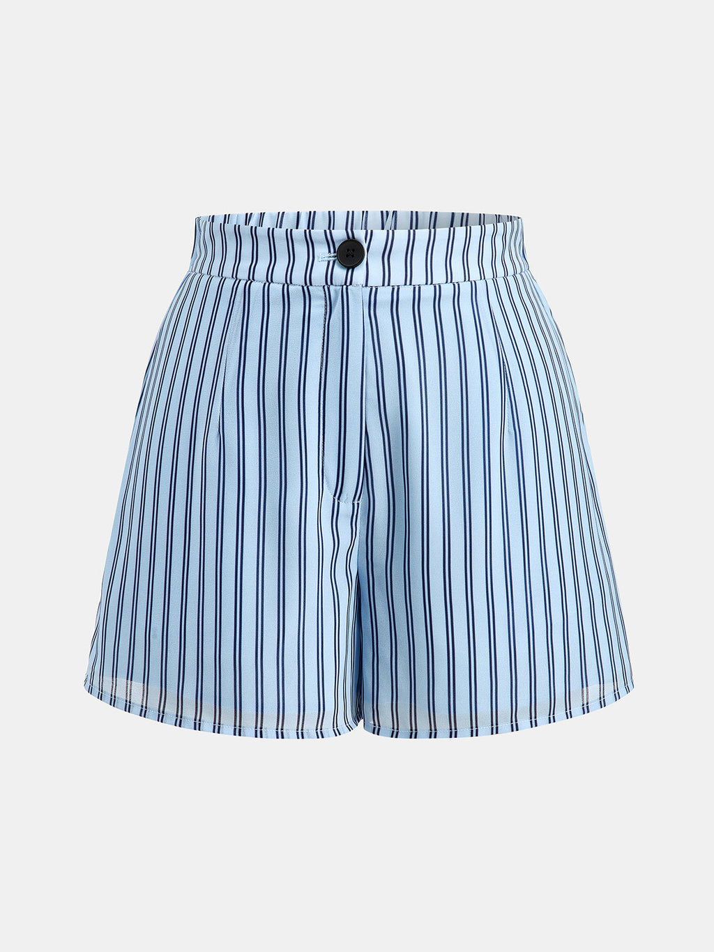 Striped Tie Waist Shirt & Shorts Set