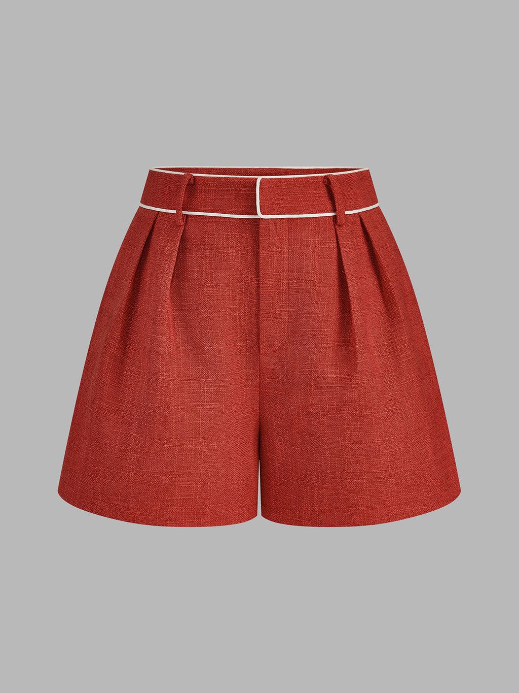 Contrast Piping Two Piece Shorts Set