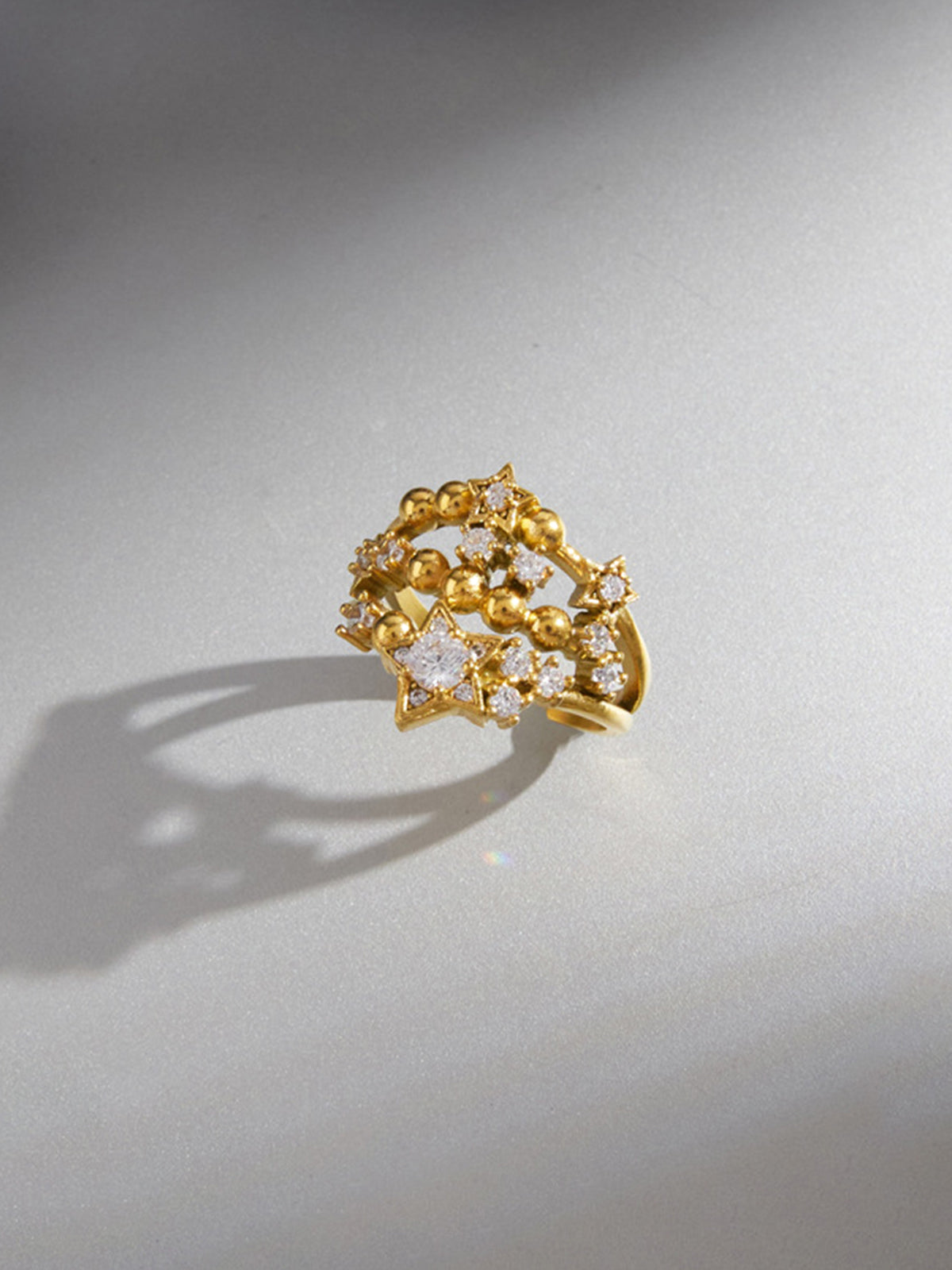 Star Cubic Zirconia Open Ring