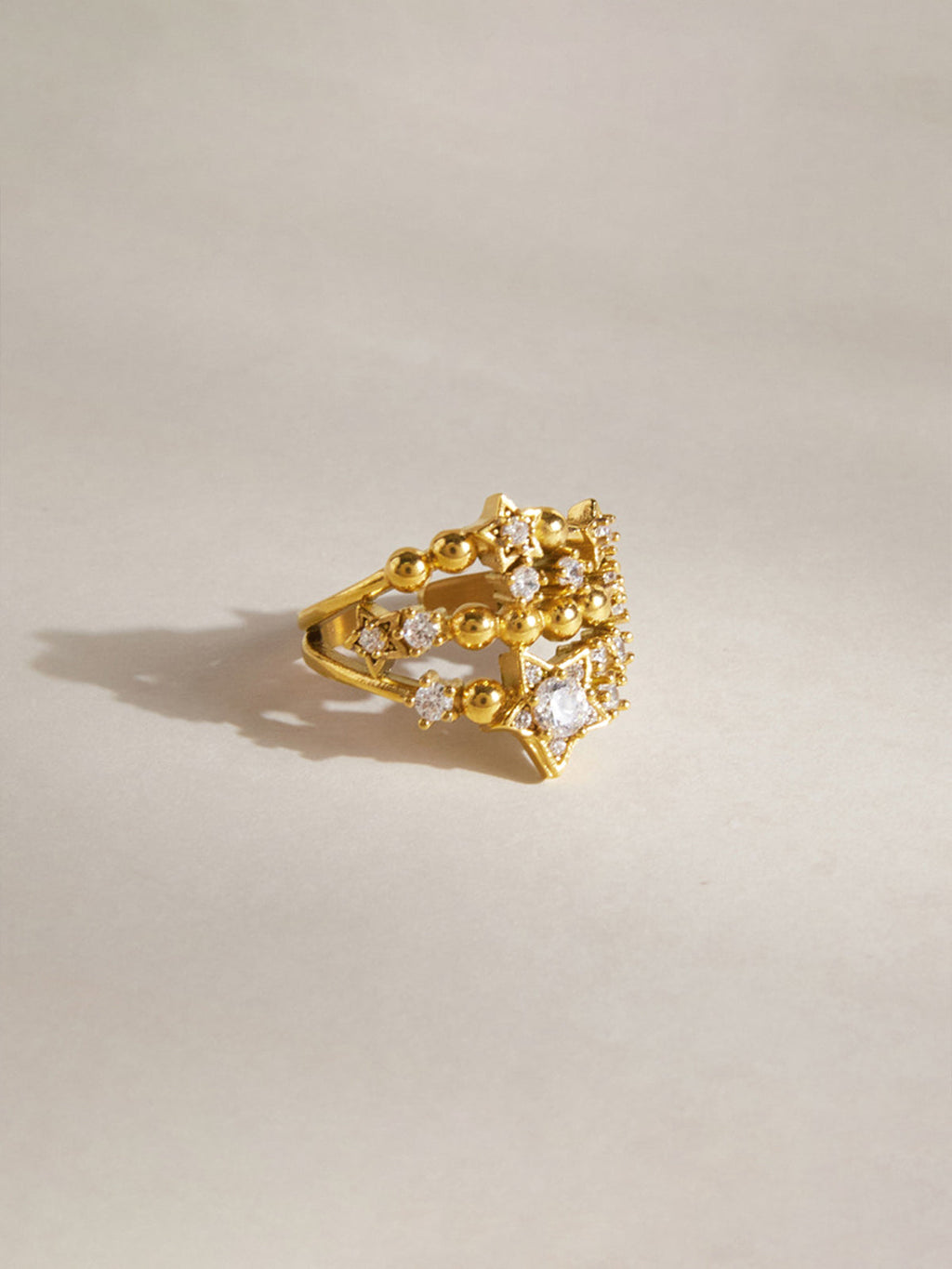 Star Cubic Zirconia Open Ring