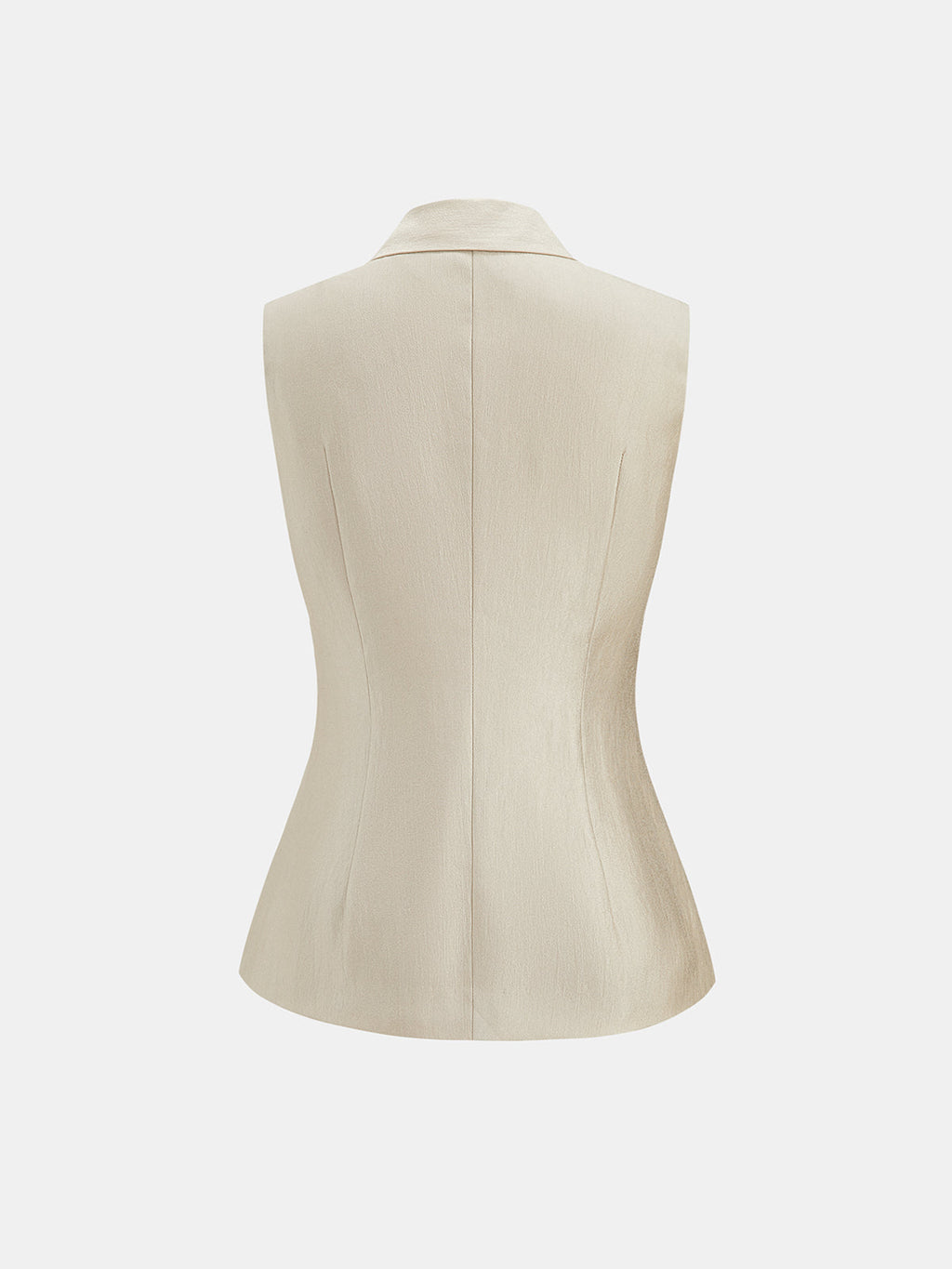 Lapel Ruched Vest & Balloon Pants Set