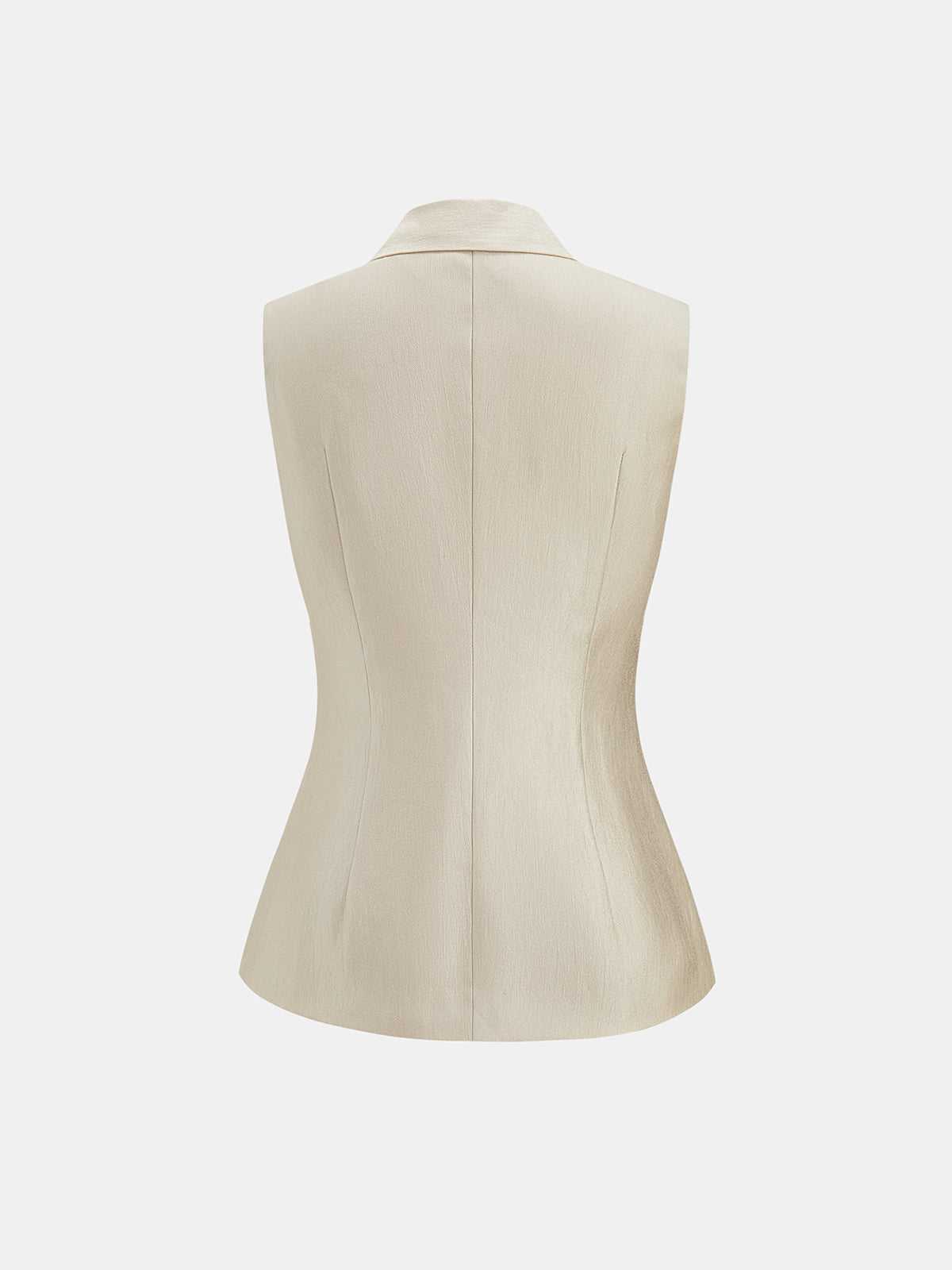 Lapel Ruched Vest & Balloon Pants Set