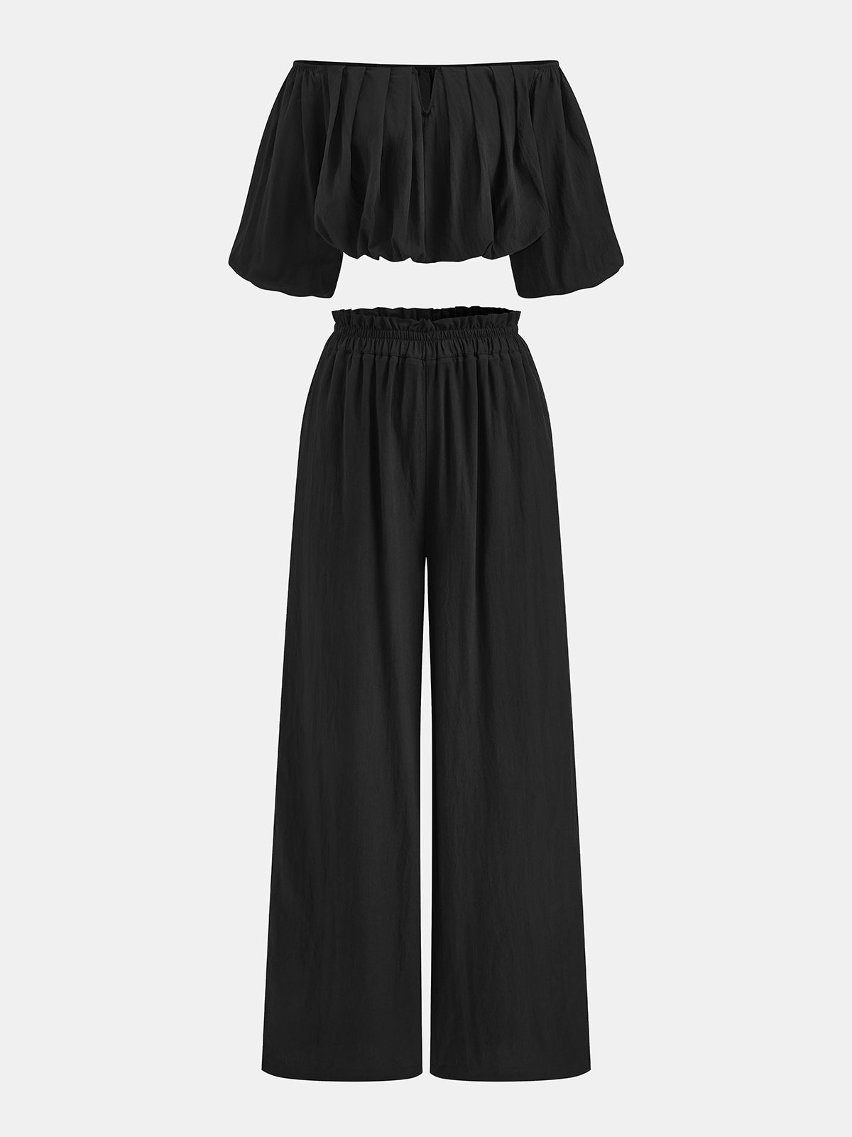 Off Shoulder Crop Top & Pants Set