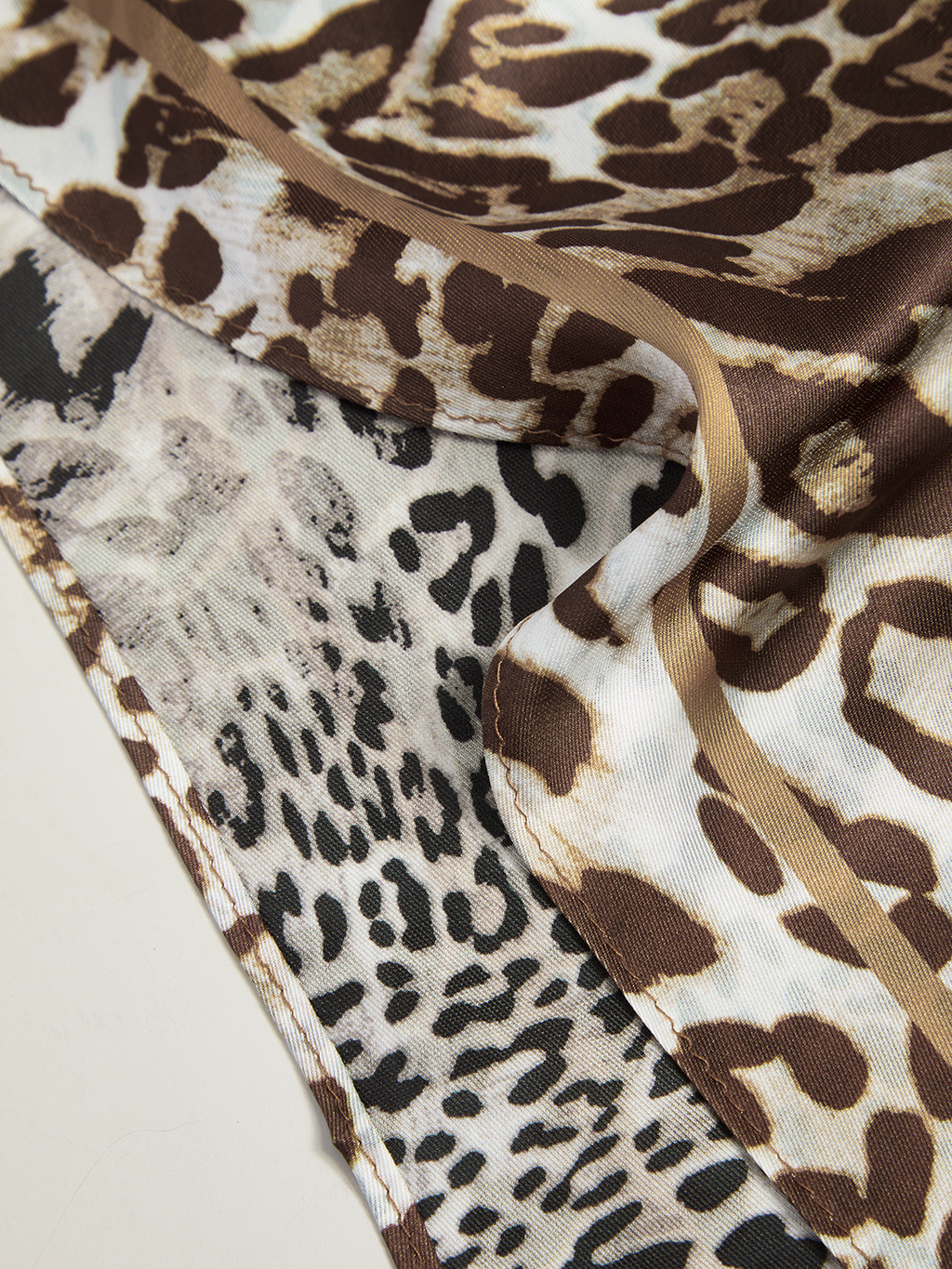Leopard Print Triangle Scarf